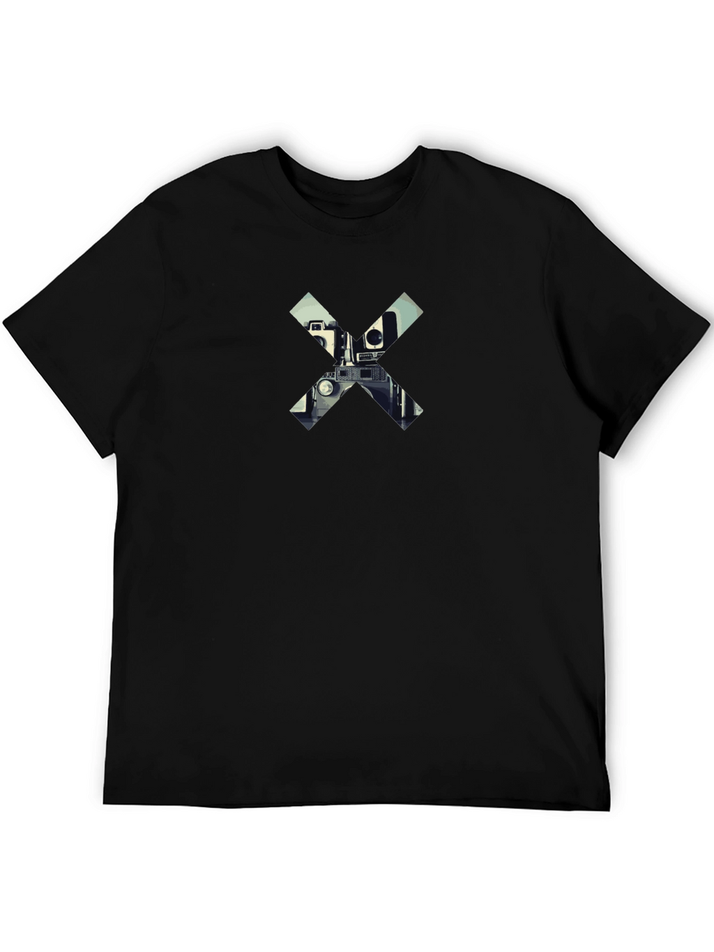 Camera X Graphic Black T-Shirt