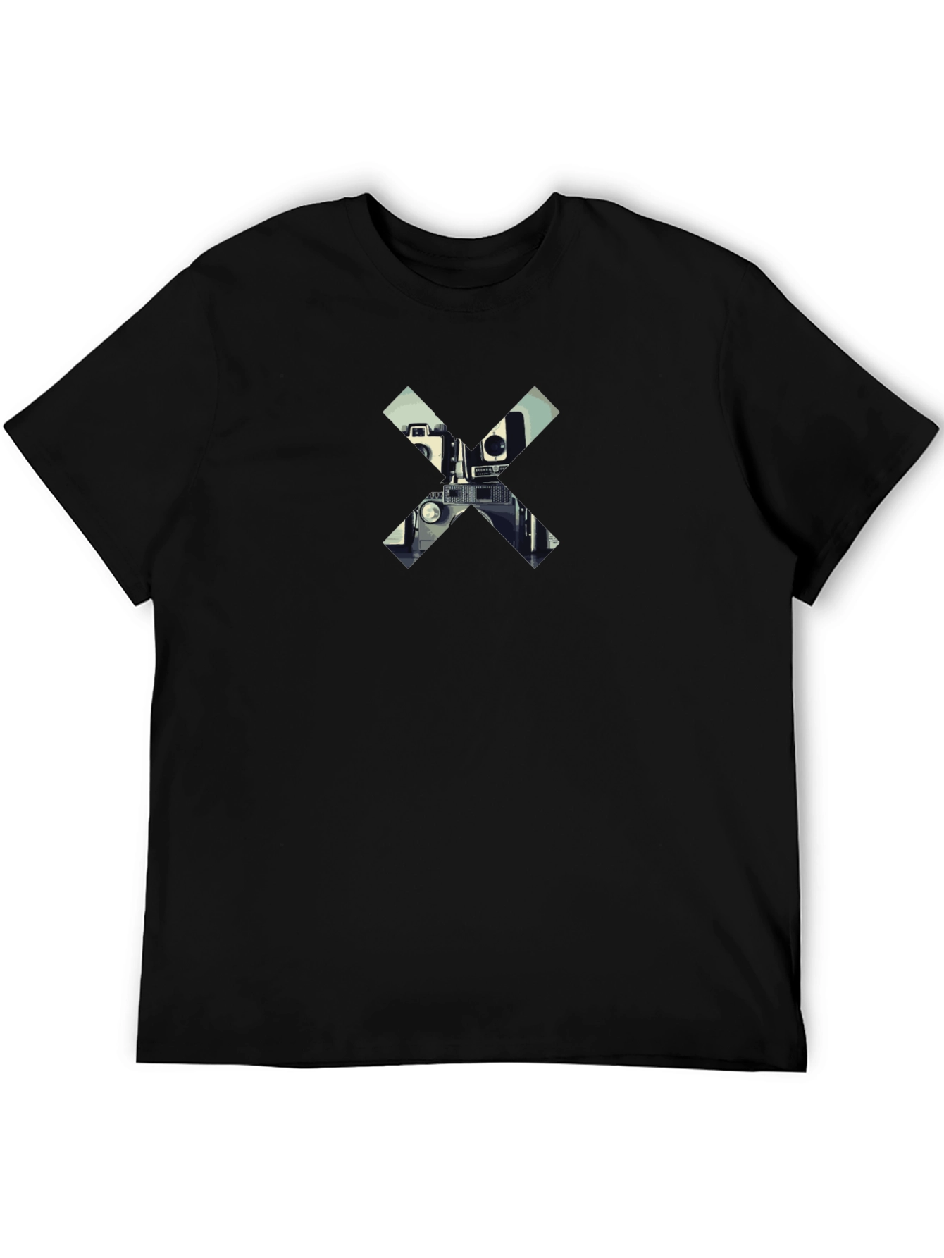Camera X Graphic Black T-Shirt