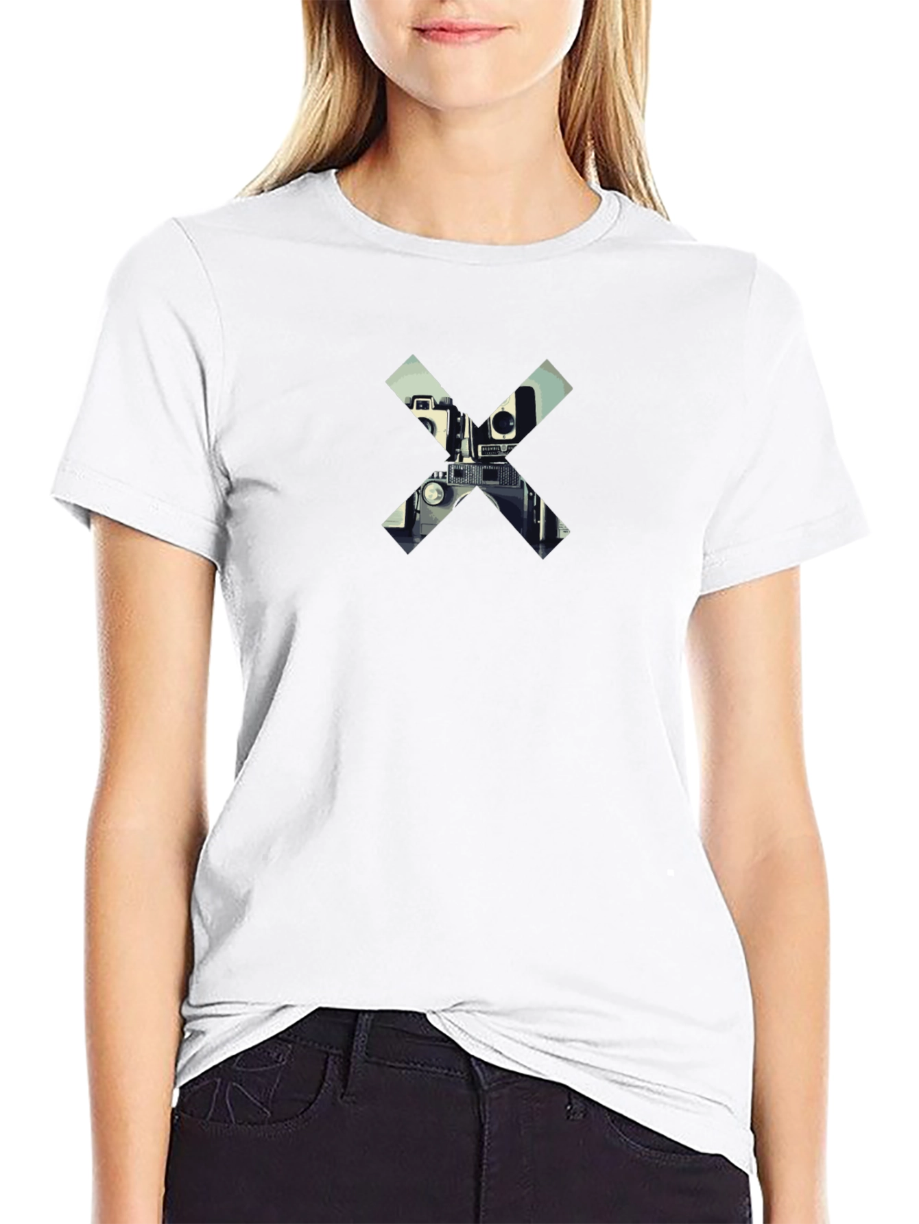 Camera X Graphic Black T-Shirt