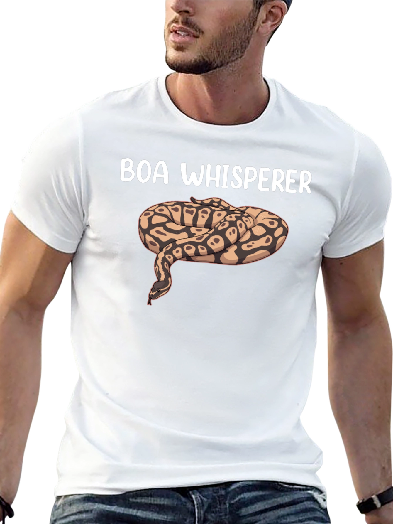 Boa Whisperer Snake Graphic T-Shirt