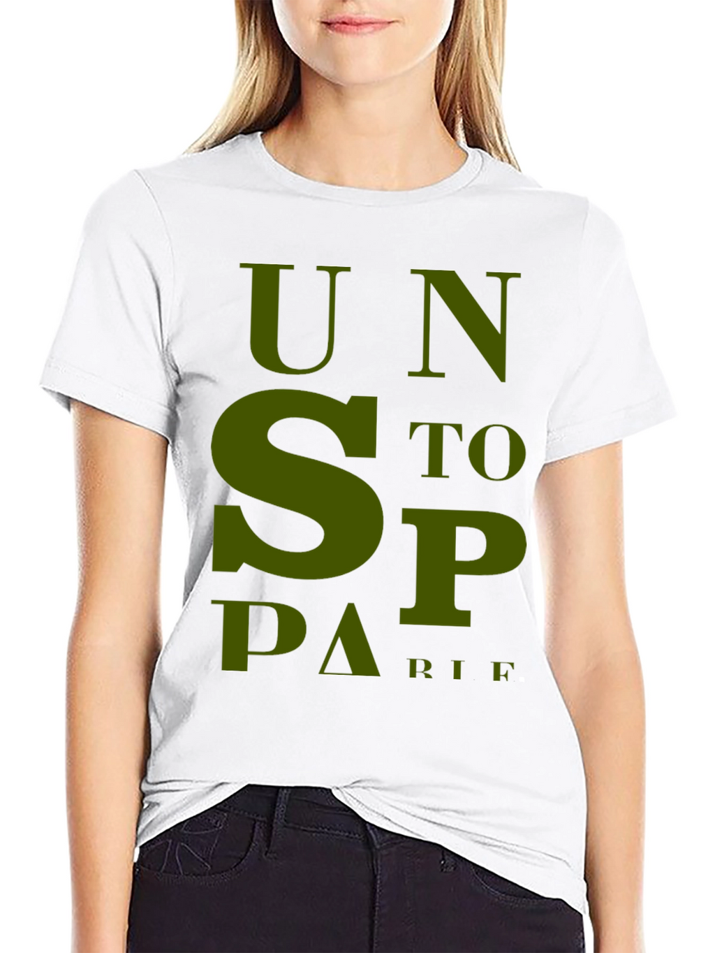 Unstoppable T-Shirt - Bold Olive Green Graphic Tee