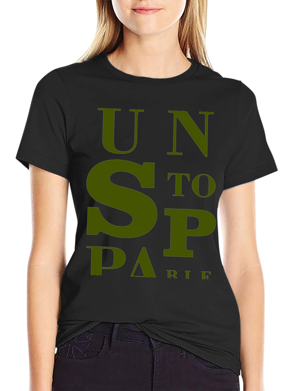 Unstoppable T-Shirt - Bold Olive Green Graphic Tee