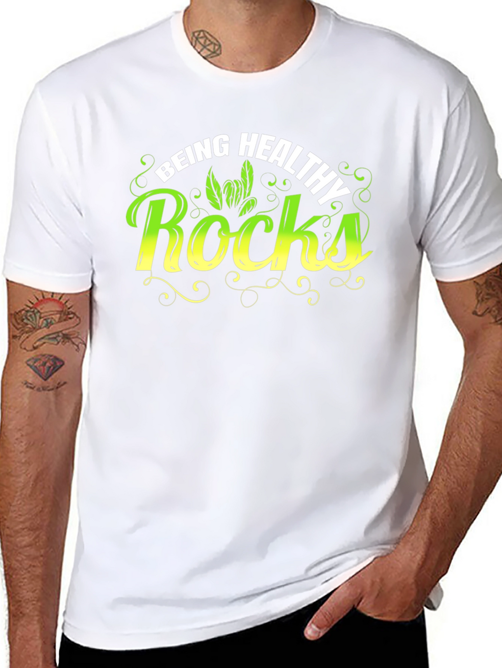 Being Healthy Rocks T-Shirt