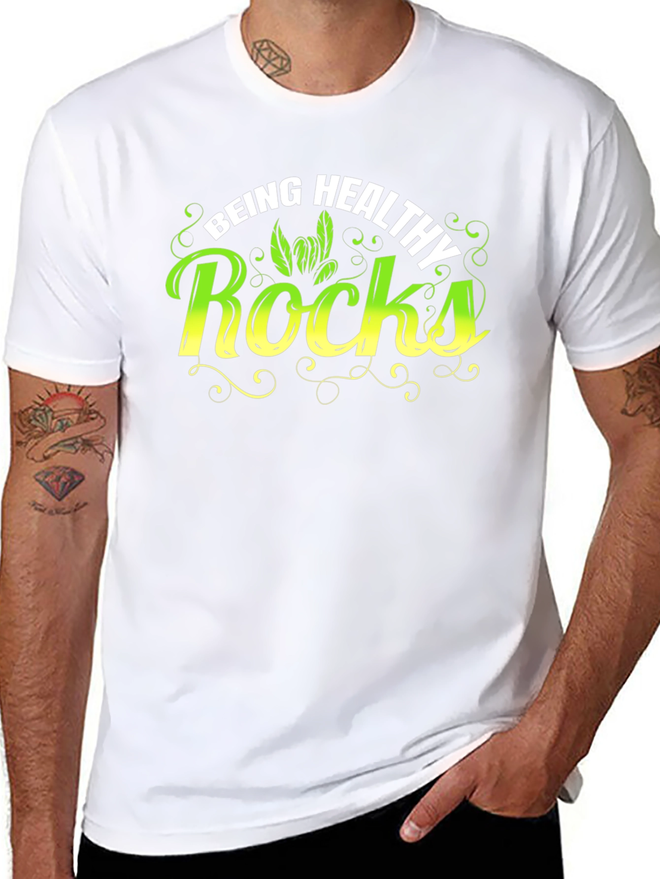 Being Healthy Rocks T-Shirt