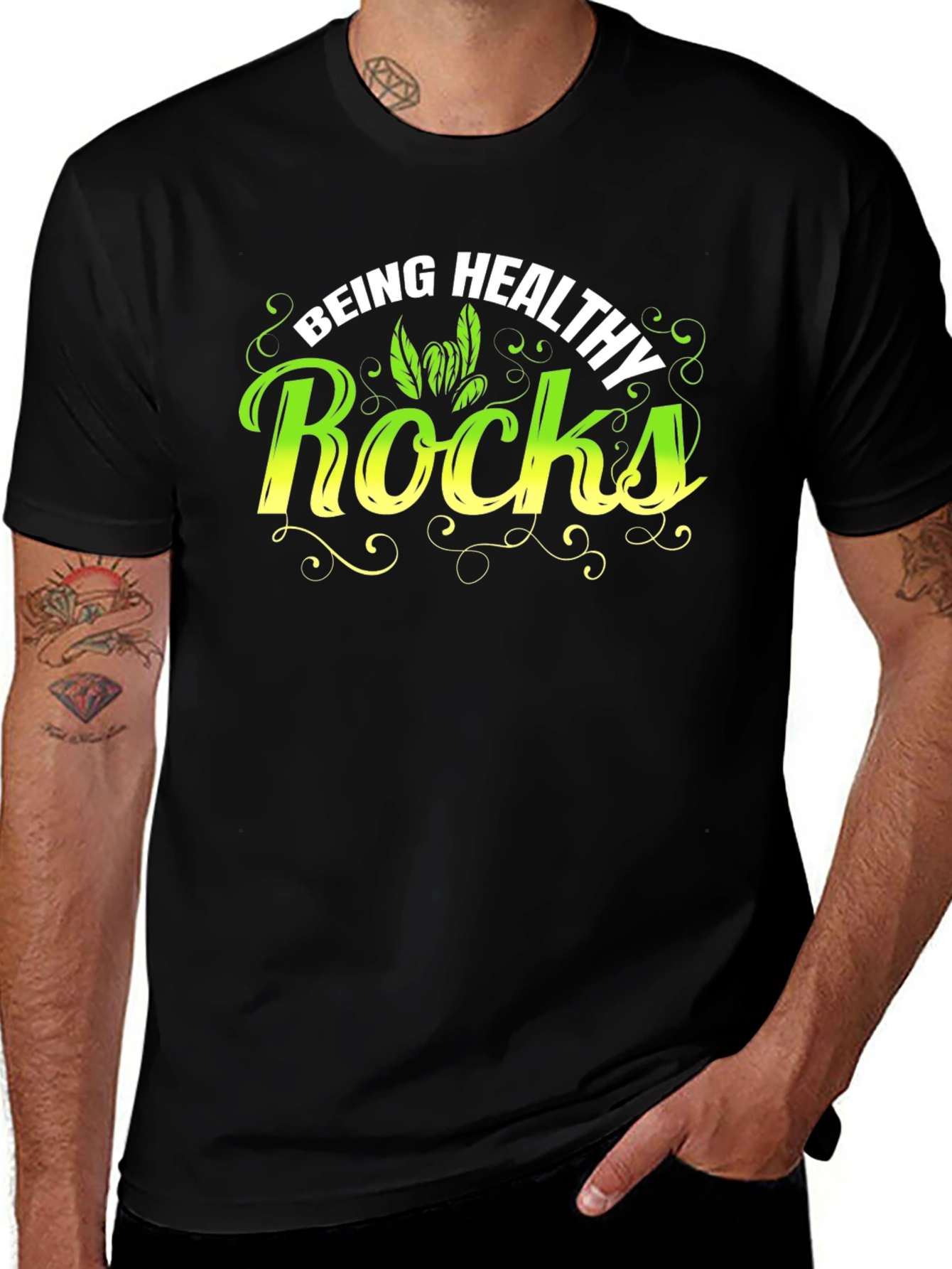 Being Healthy Rocks T-Shirt