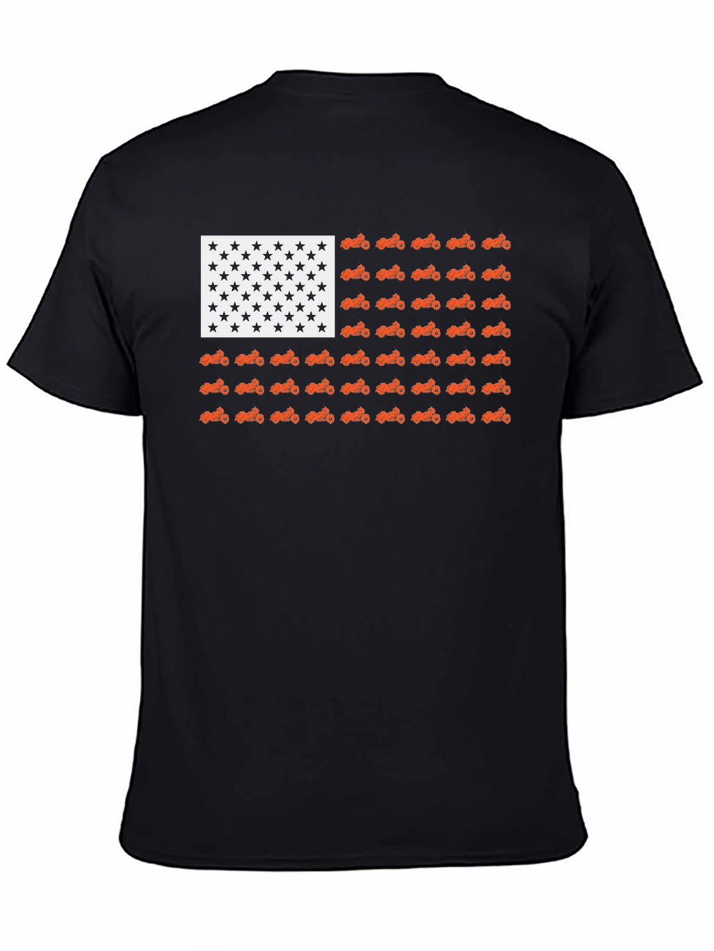 American Flag Motorcycle T-Shirt