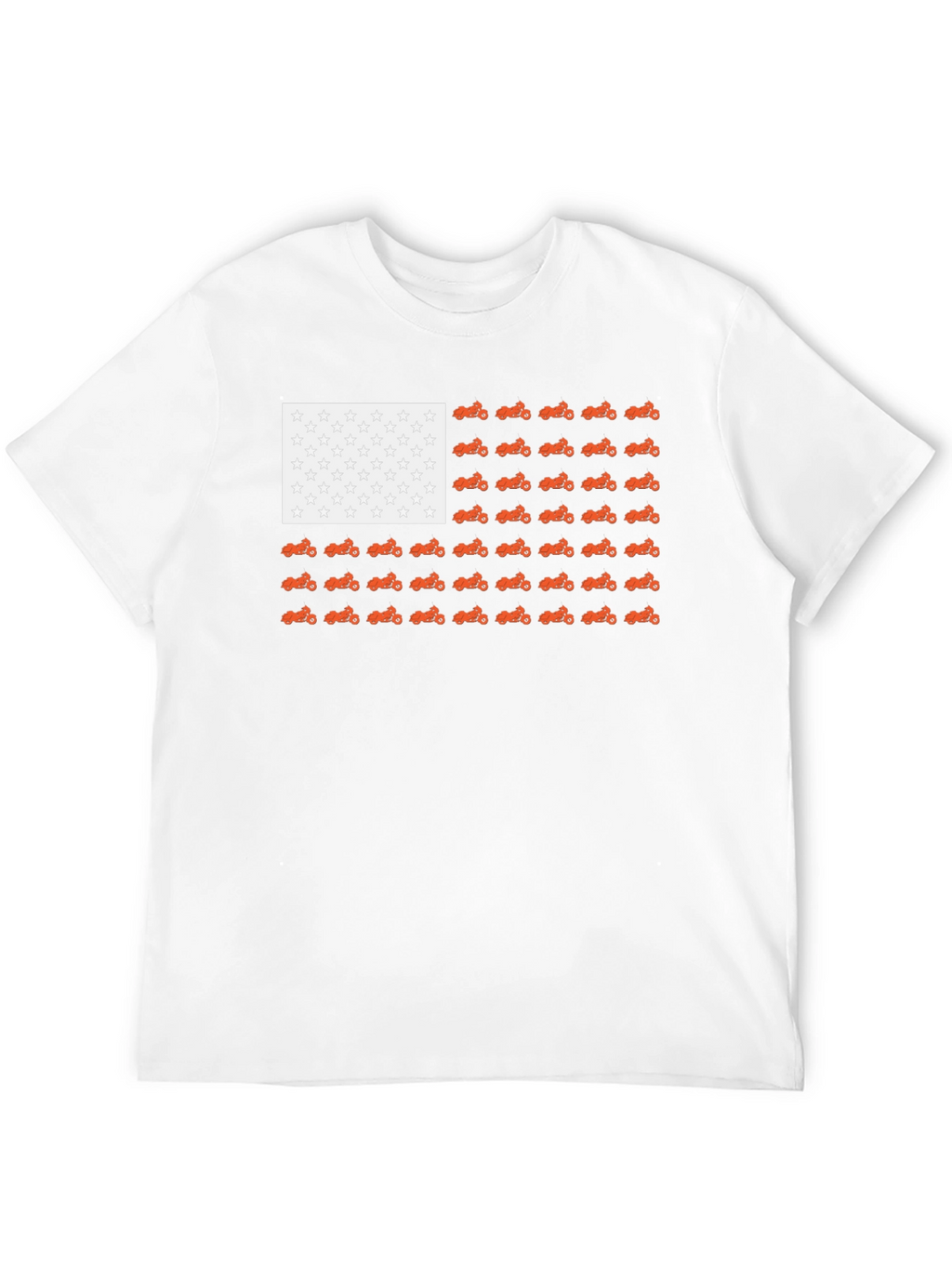 American Flag Motorcycle T-Shirt