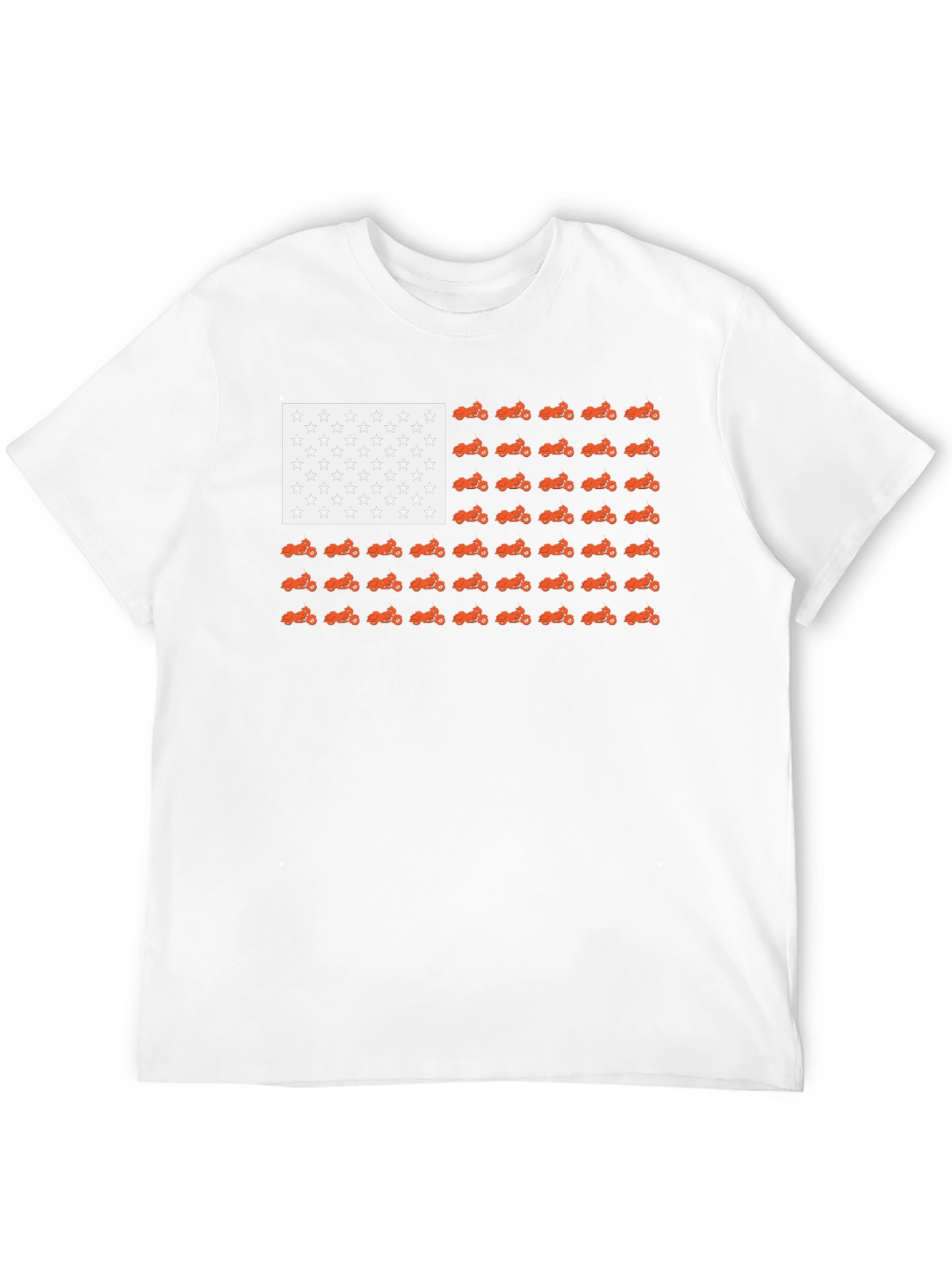American Flag Motorcycle T-Shirt