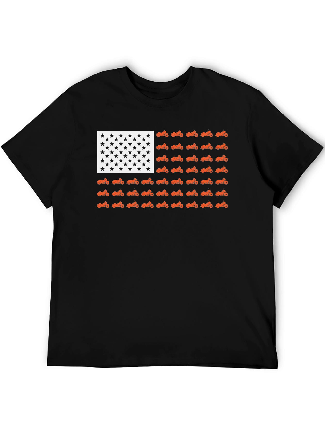 American Flag Motorcycle T-Shirt
