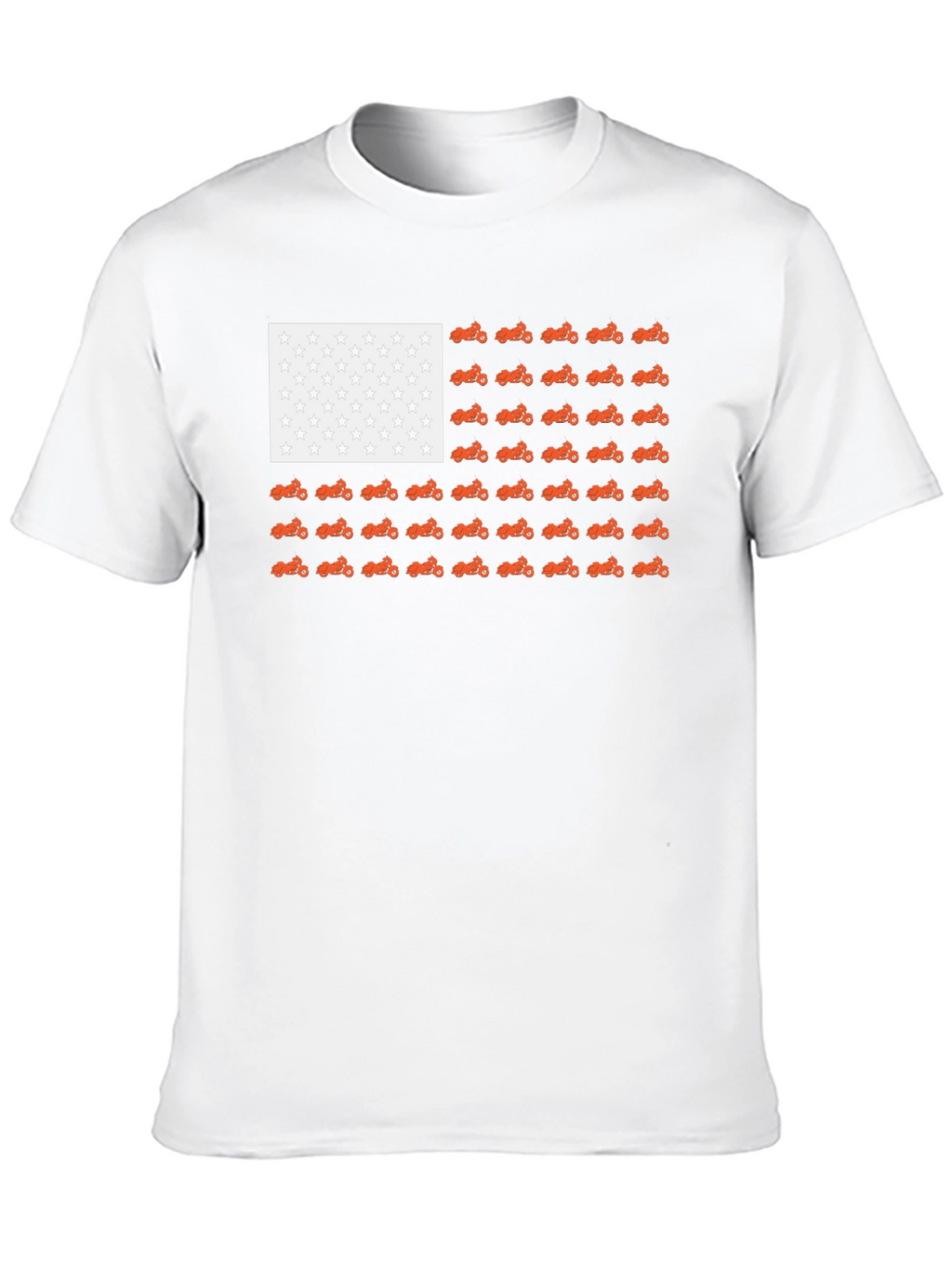 American Flag Motorcycle T-Shirt