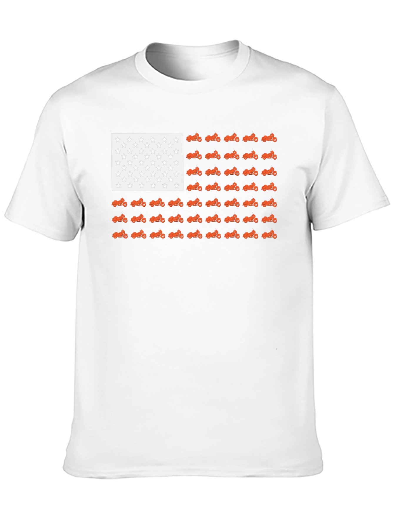 American Flag Motorcycle T-Shirt