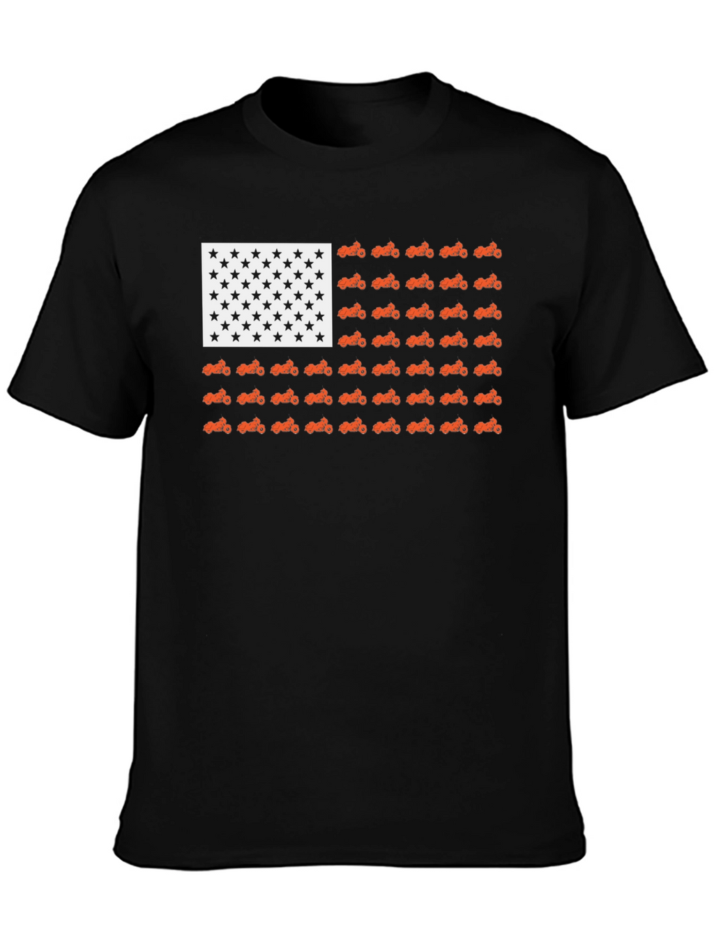 American Flag Motorcycle T-Shirt