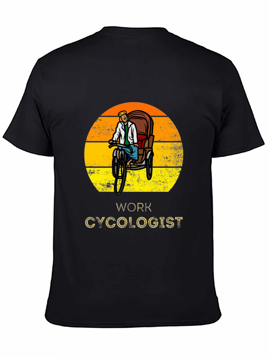 Work Cycologist T-Shirt - Rickshaw Design
