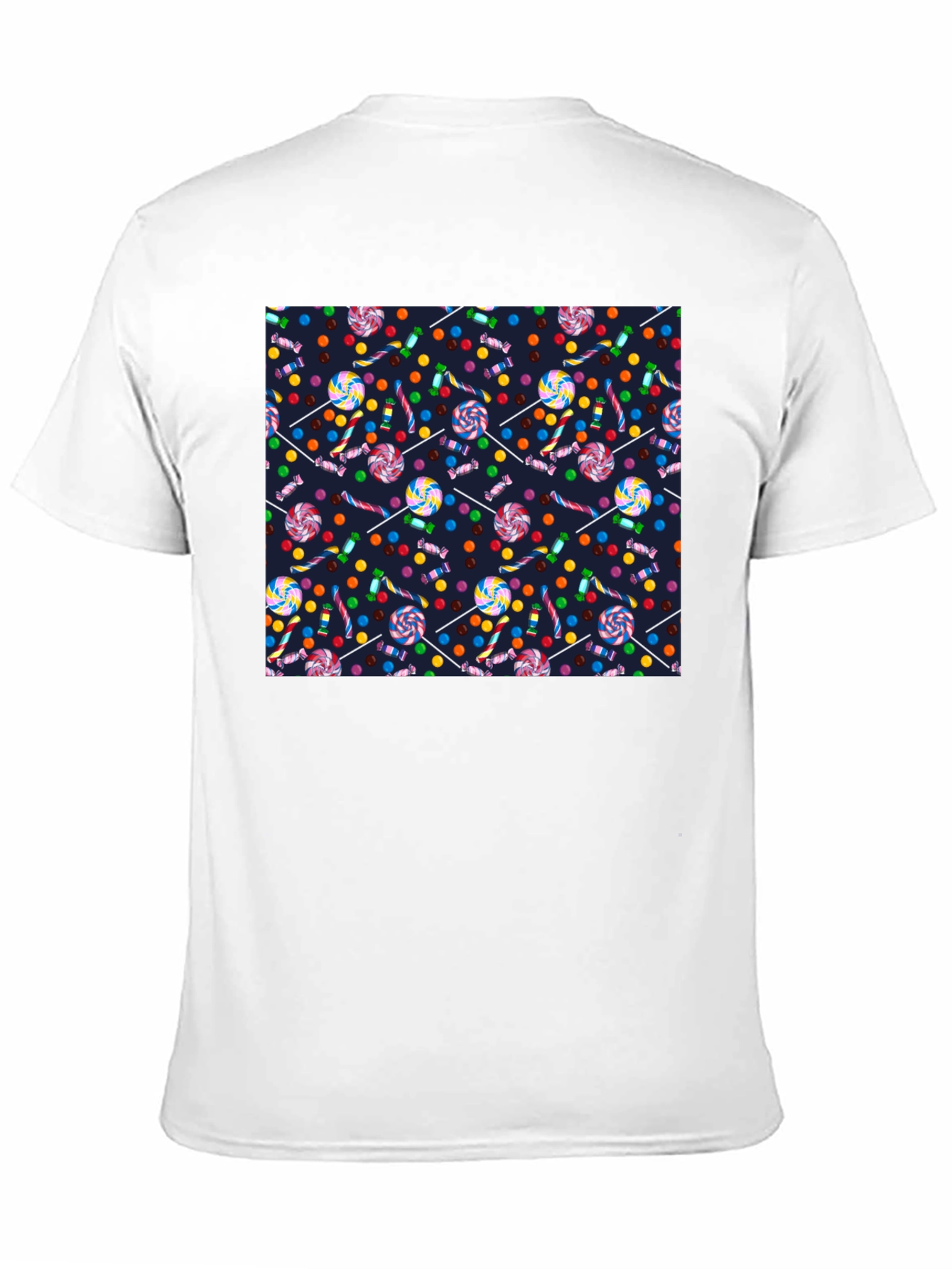 Candy Print Black T-Shirt