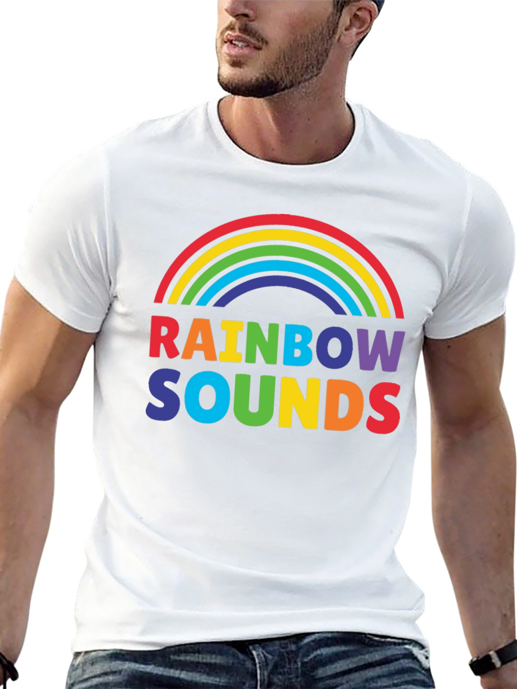 Rainbow Sounds Graphic T-Shirt - Pride Apparel