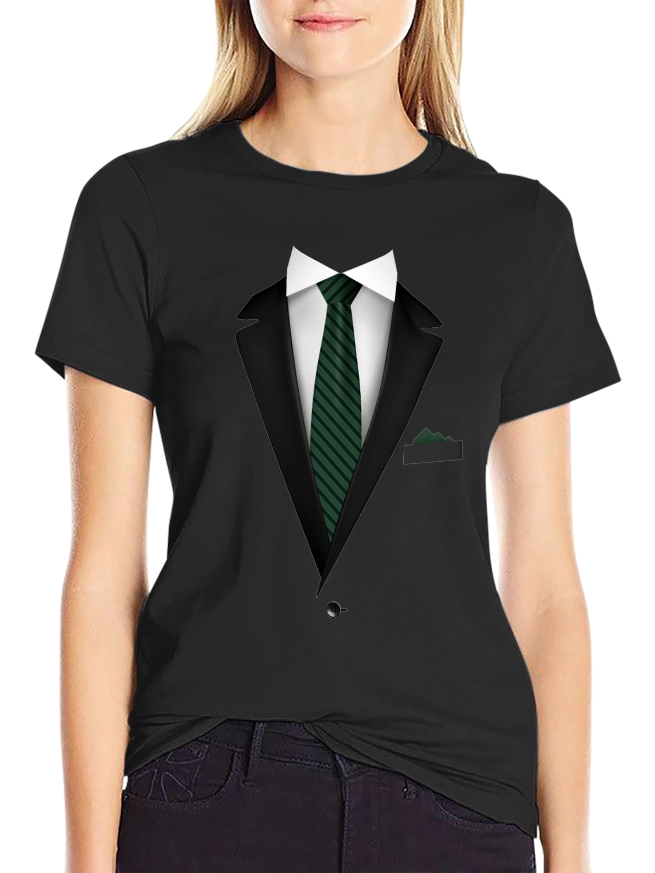 Suit & Tie Graphic T-Shirt - Smart Casual Style
