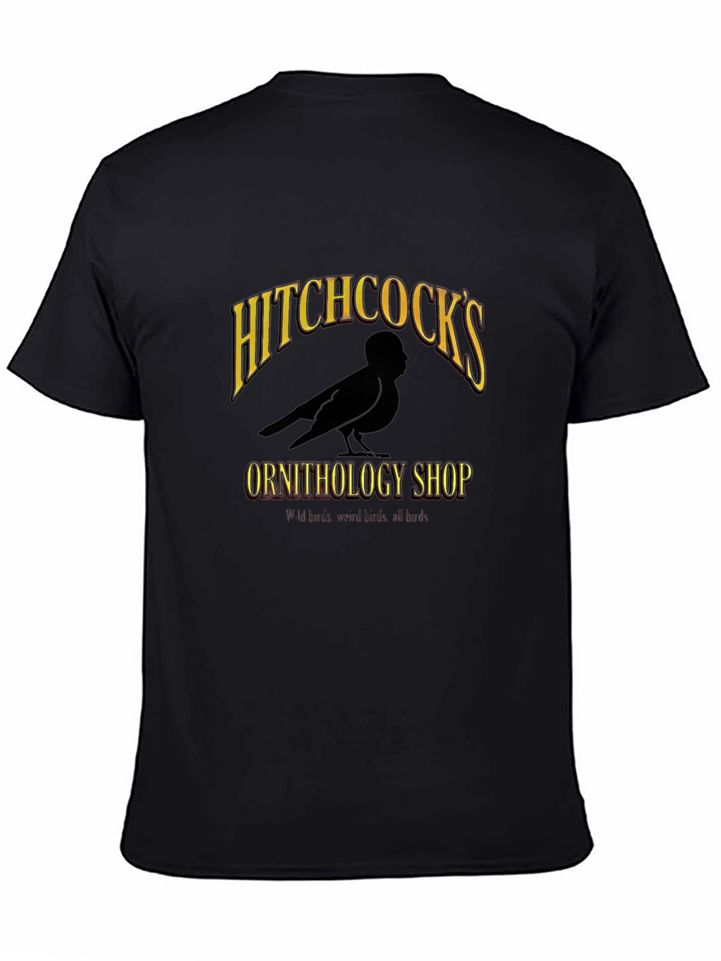 Hitchcocks Ornithology Shop Black T-Shirt