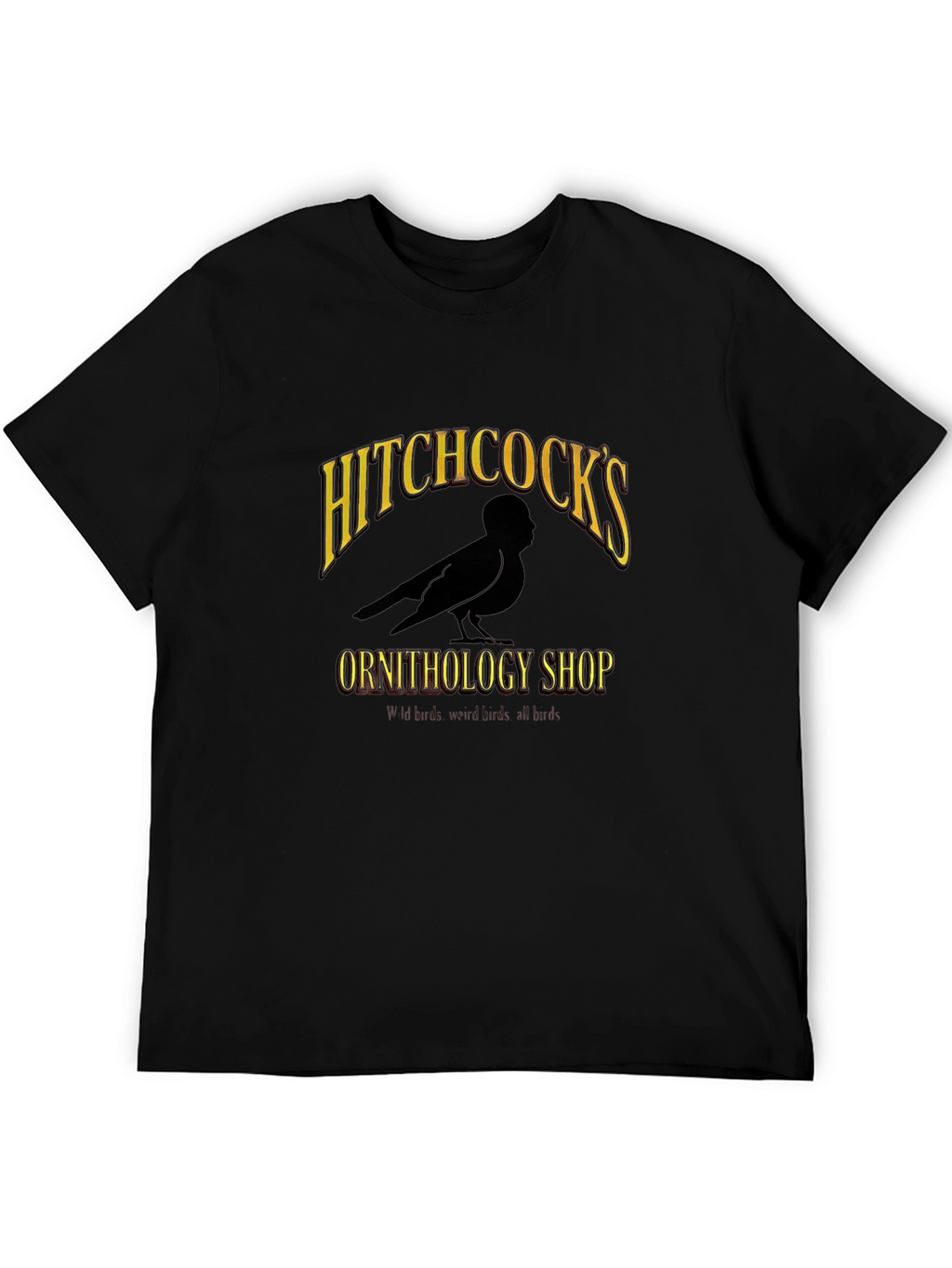 Hitchcocks Ornithology Shop Black T-Shirt