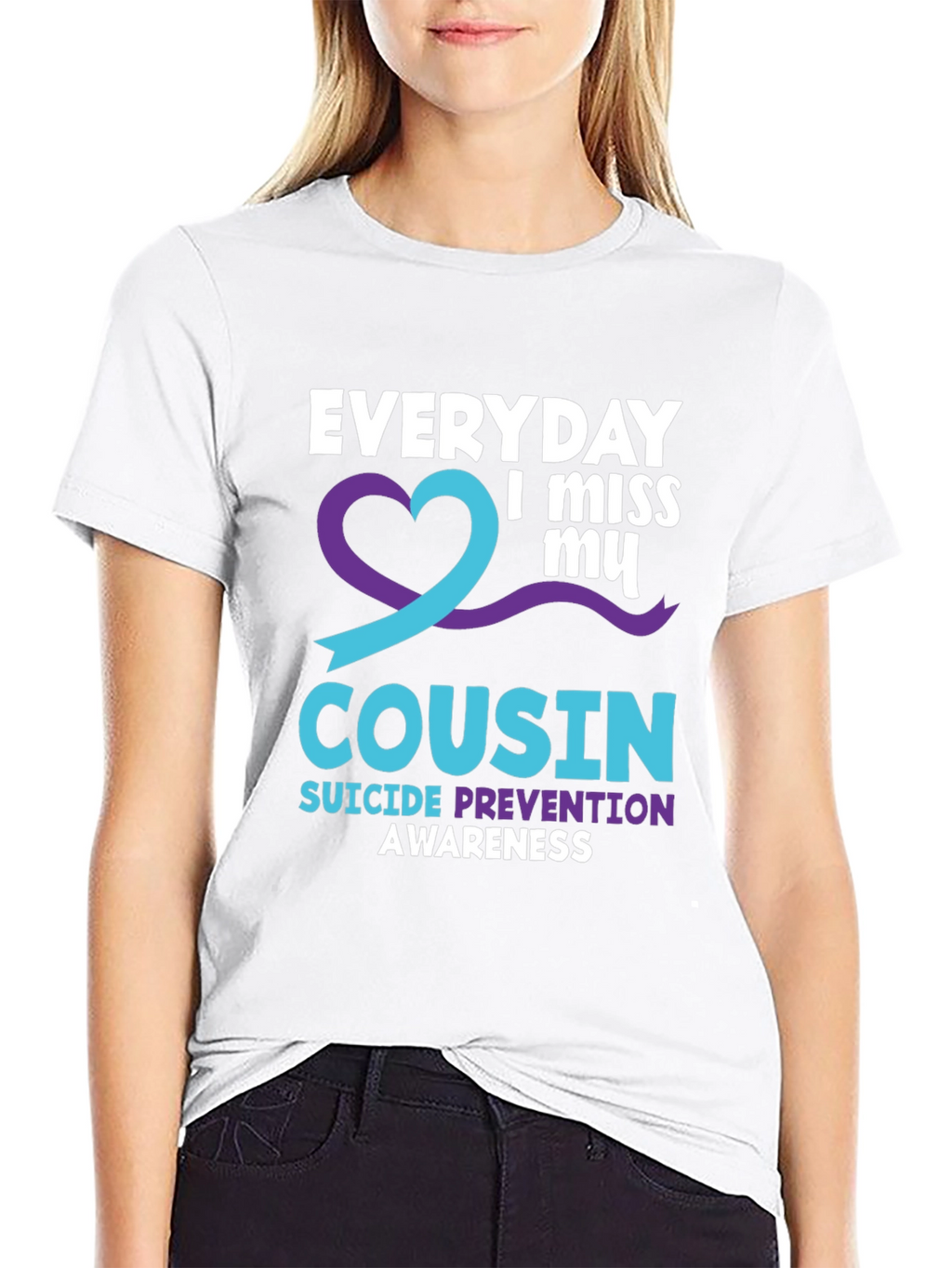 Everyday I Miss My Cousin Suicide Awareness T-Shirt