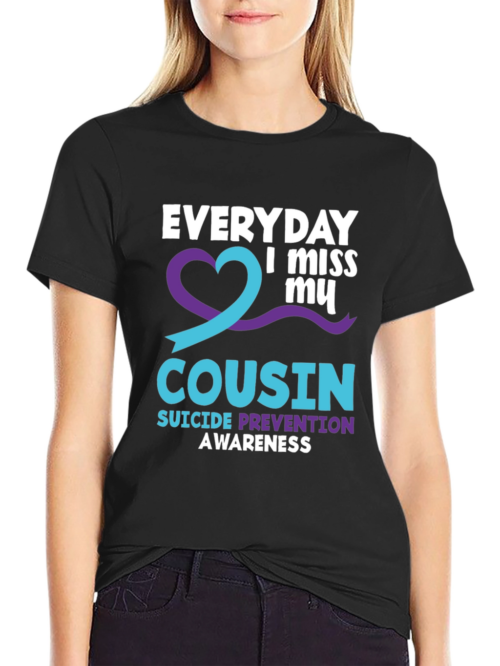 Everyday I Miss My Cousin Suicide Awareness T-Shirt