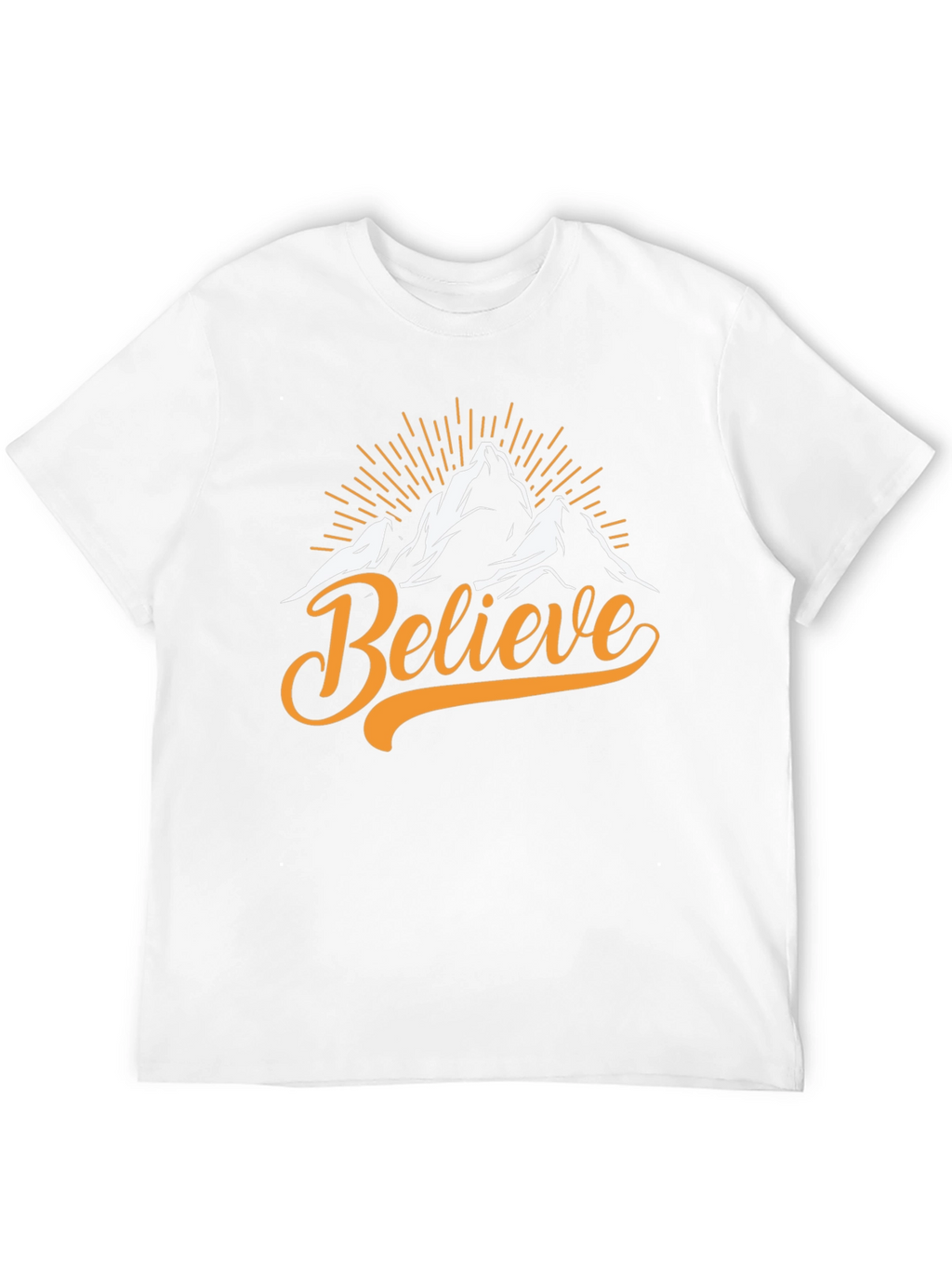 Believe Mountain Graphic Tee - Black