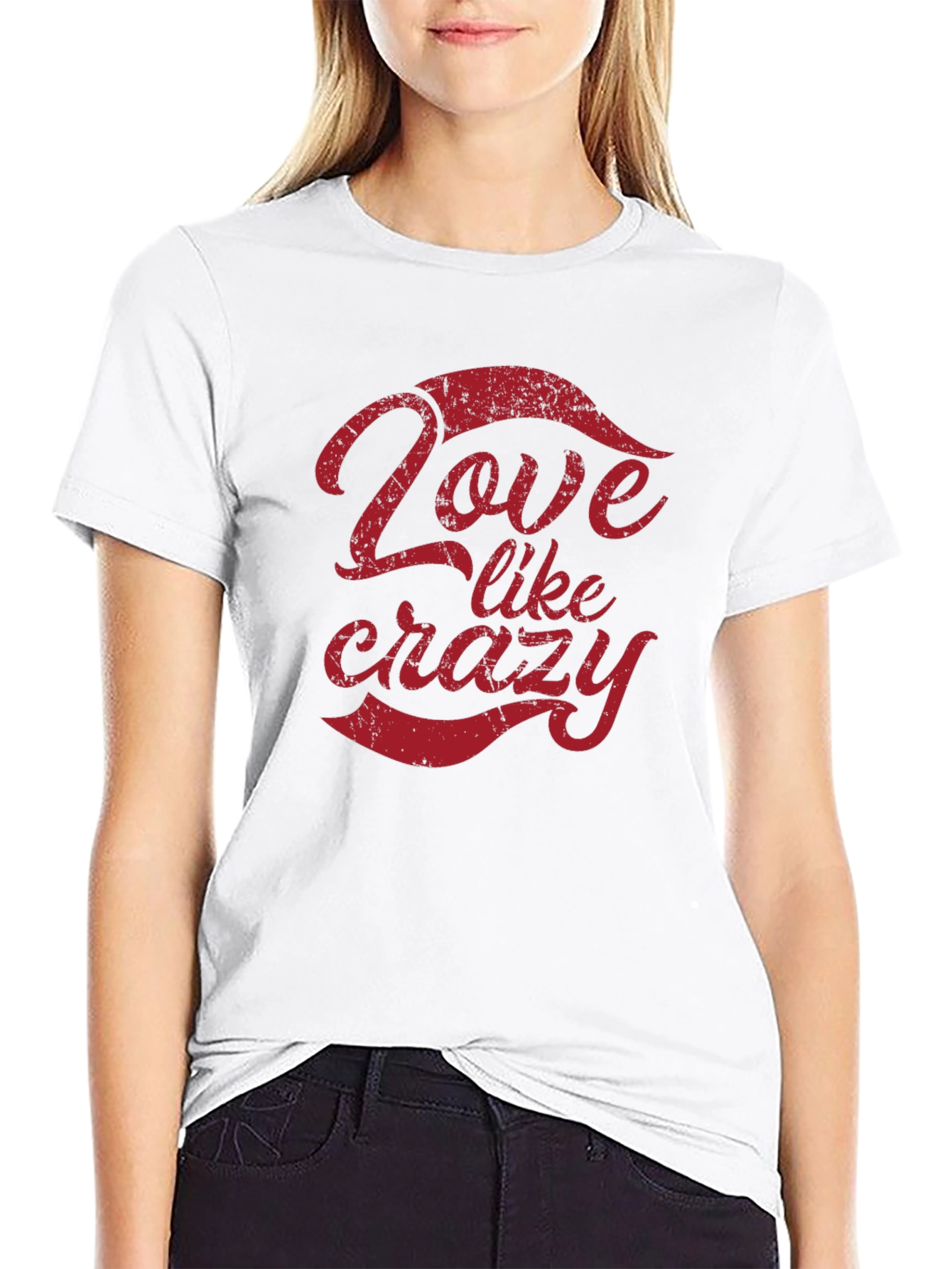 Love Like Crazy Black Graphic Tee