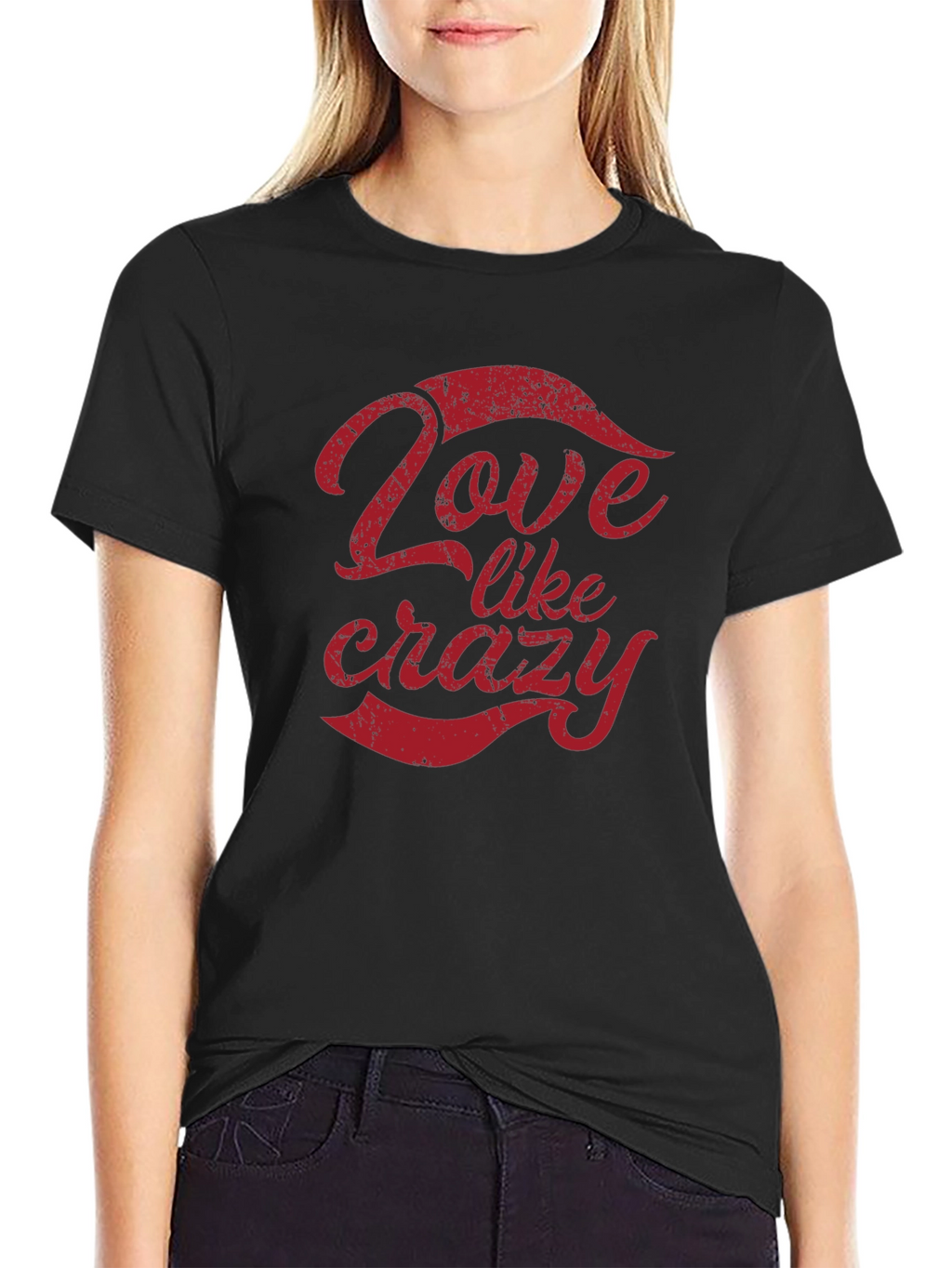 Love Like Crazy Black Graphic Tee