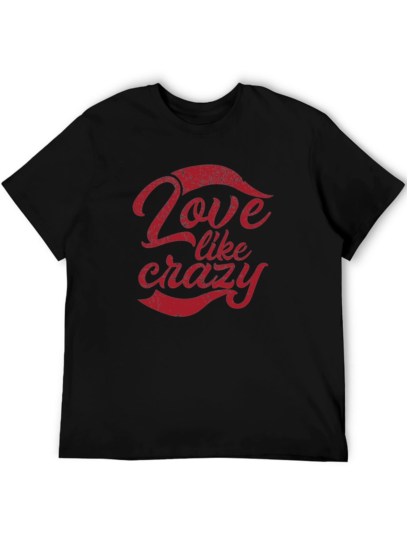 Love Like Crazy Black Graphic Tee