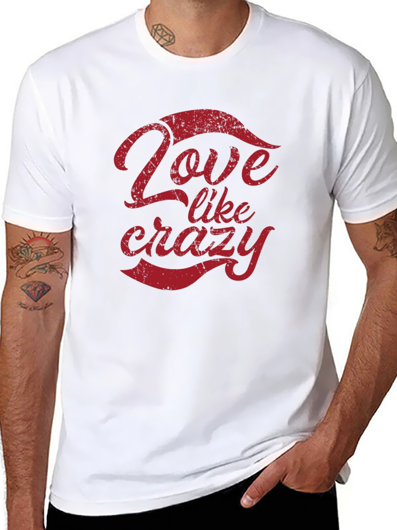 Love Like Crazy Black Graphic Tee