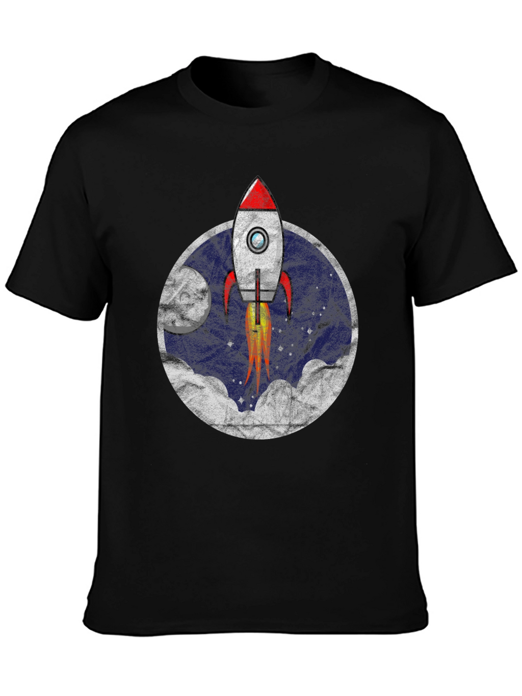 Rocket Launch T-Shirt - Retro Space Tee