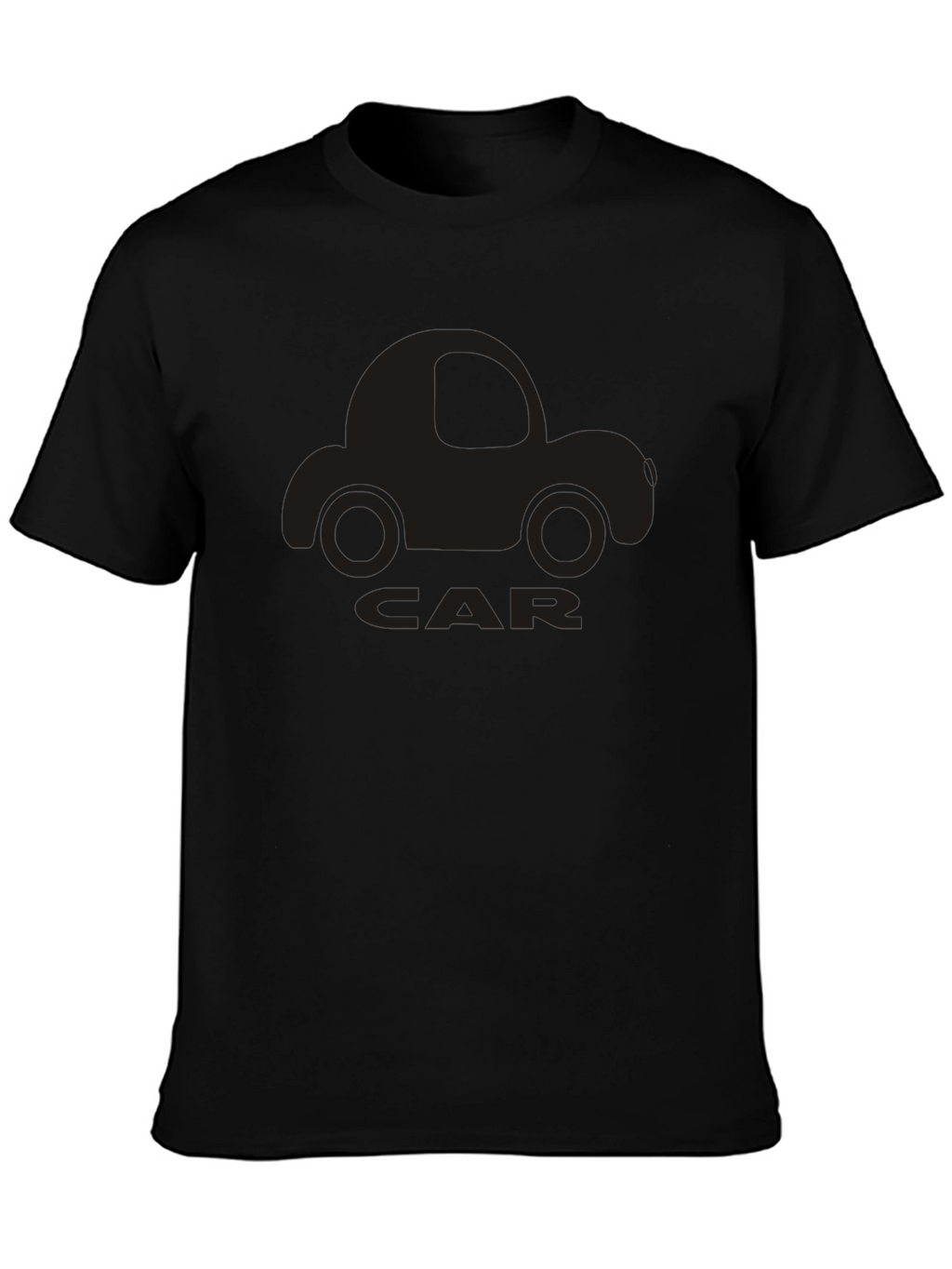 Car Graphic T-Shirt - Black Cotton Tee