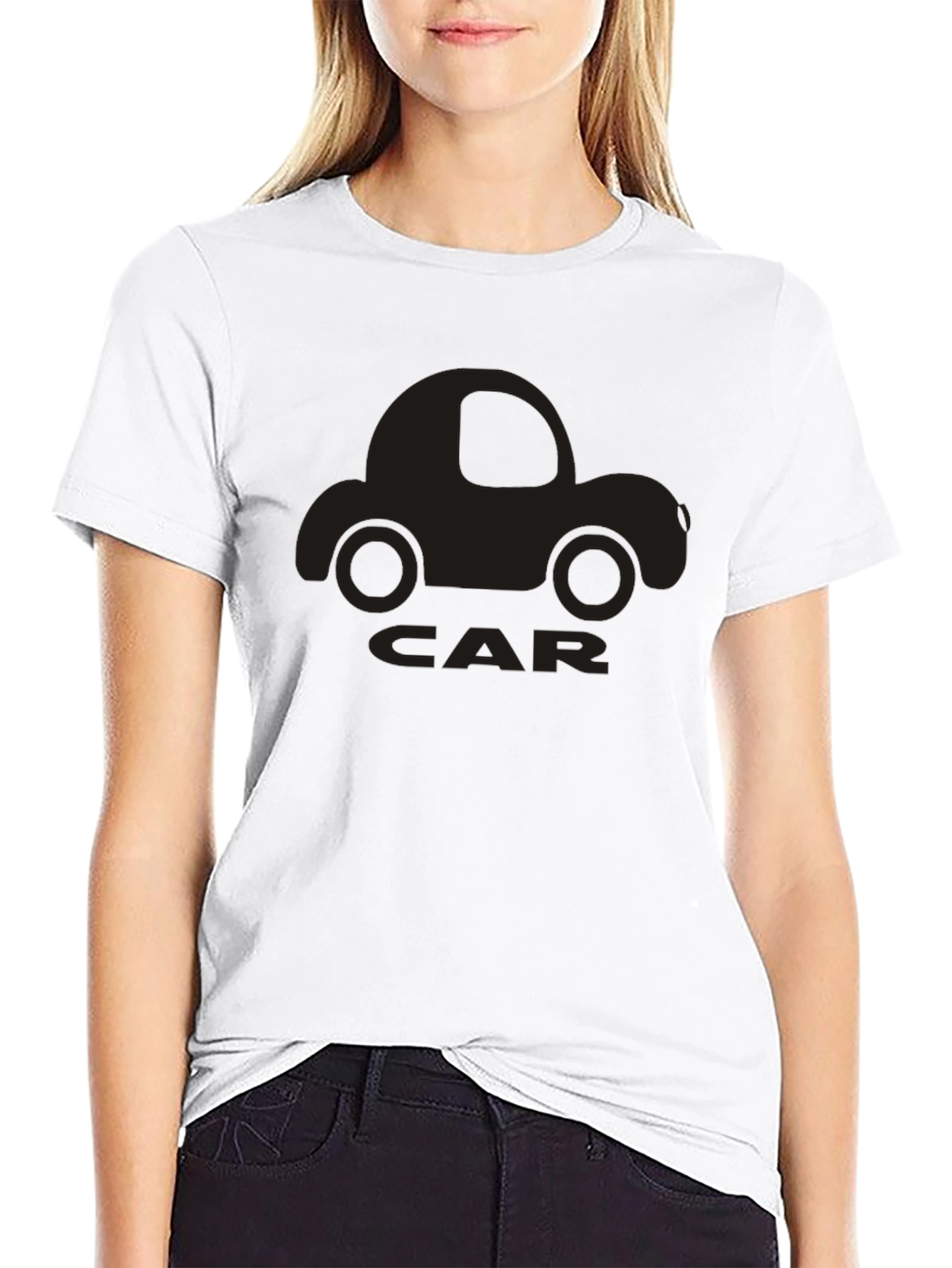 Car Graphic T-Shirt - Black Cotton Tee
