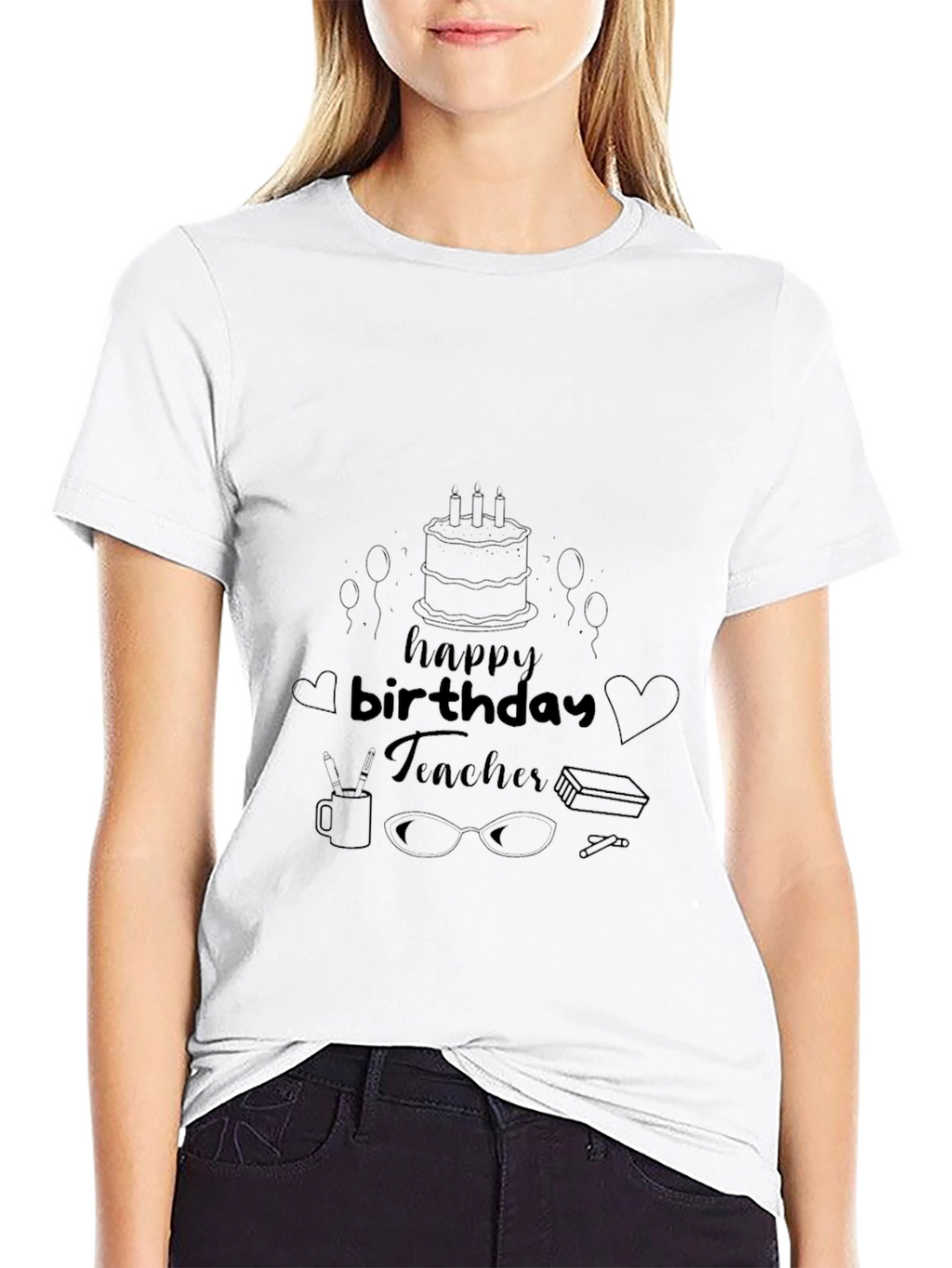 Happy Birthday Teacher Graphic T-Shirt