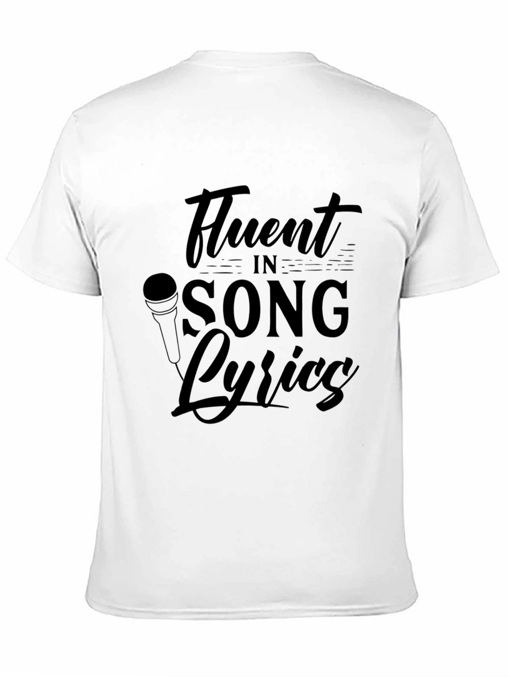 Fluent in Song Lyrics Black T-Shirt