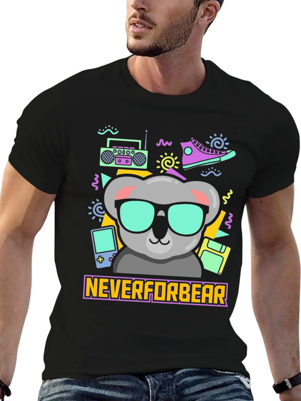 Retro Koala T-Shirt - Neverforbear Design