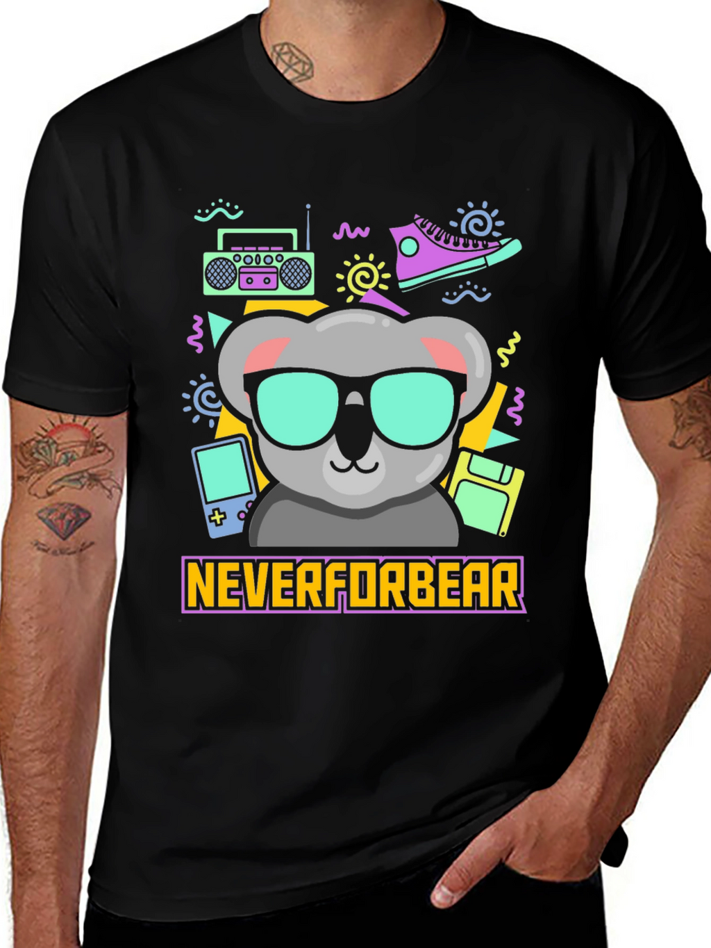 Retro Koala T-Shirt - Neverforbear Design