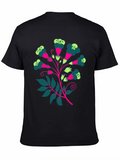 Floral Print Tee - Modern Graphic T-Shirt