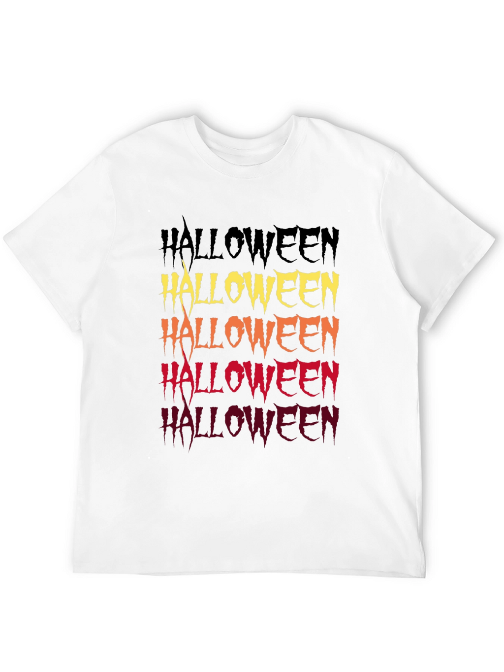 Halloween Fade Graphic Tee - Spooky Season Shirt