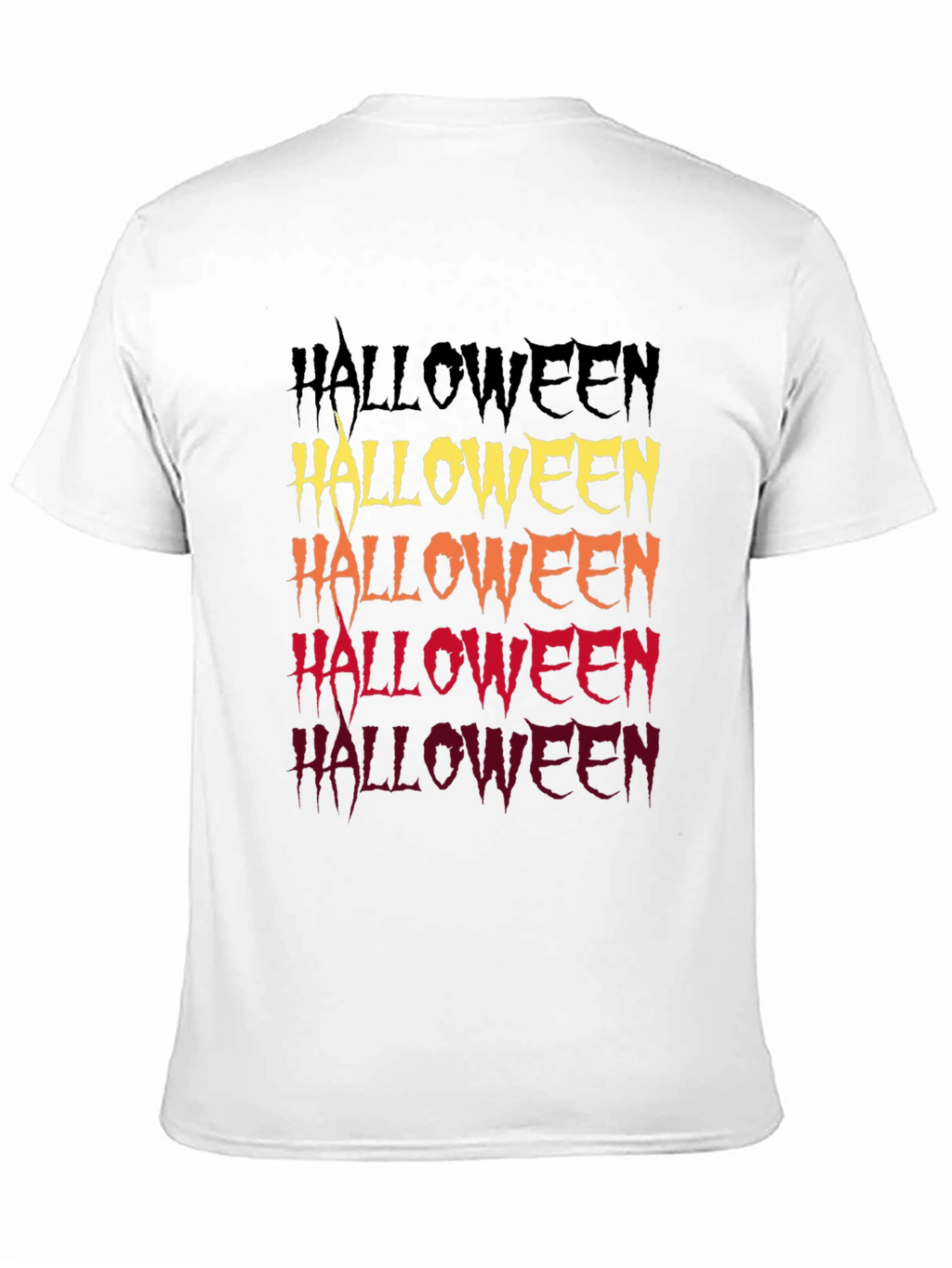 Halloween Fade Graphic Tee - Spooky Season Shirt