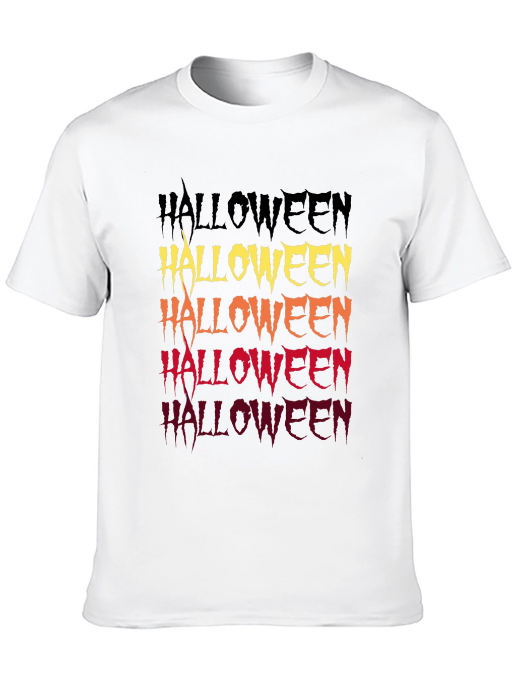 Halloween Fade Graphic Tee - Spooky Season Shirt