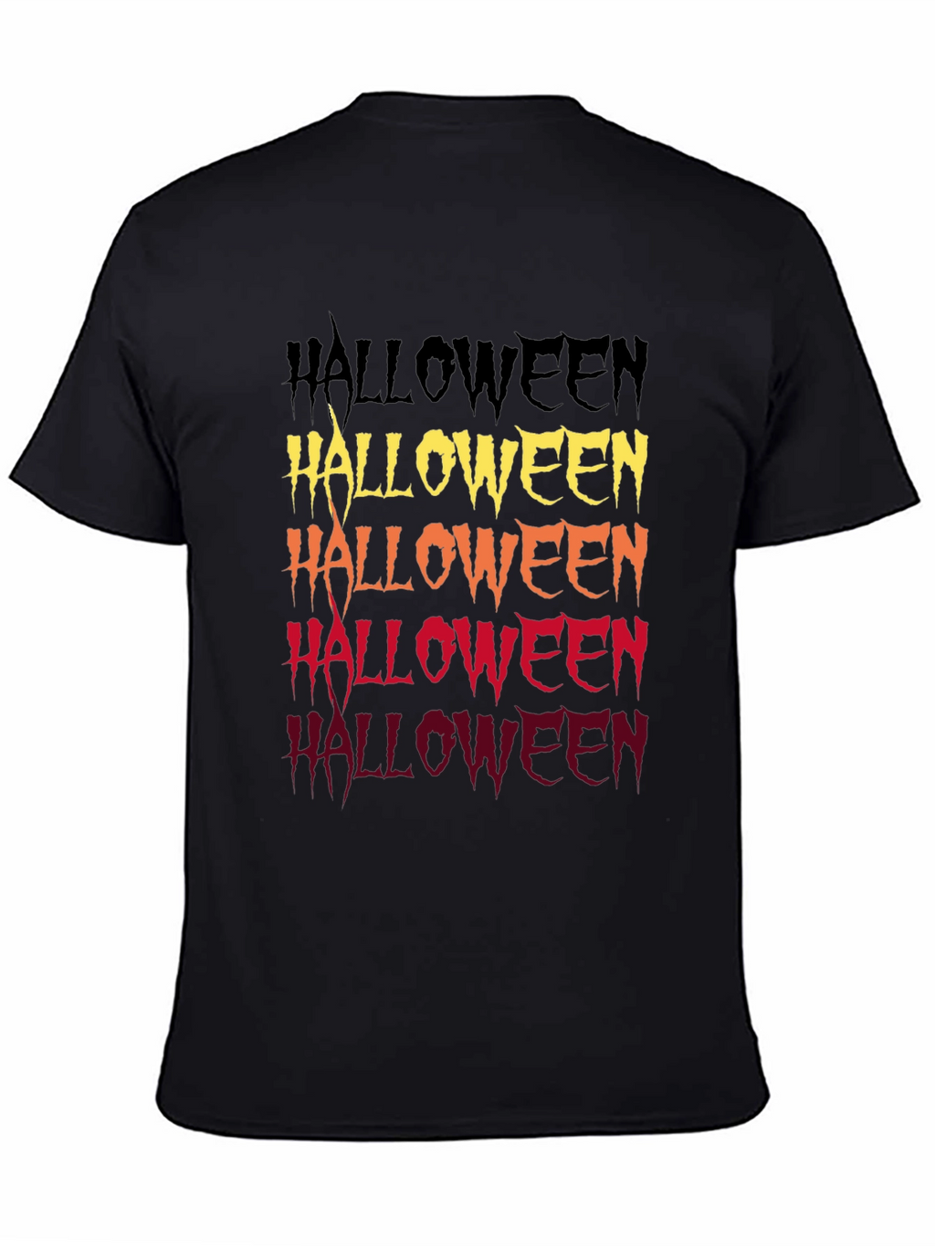 Halloween Fade Graphic Tee - Spooky Season Shirt