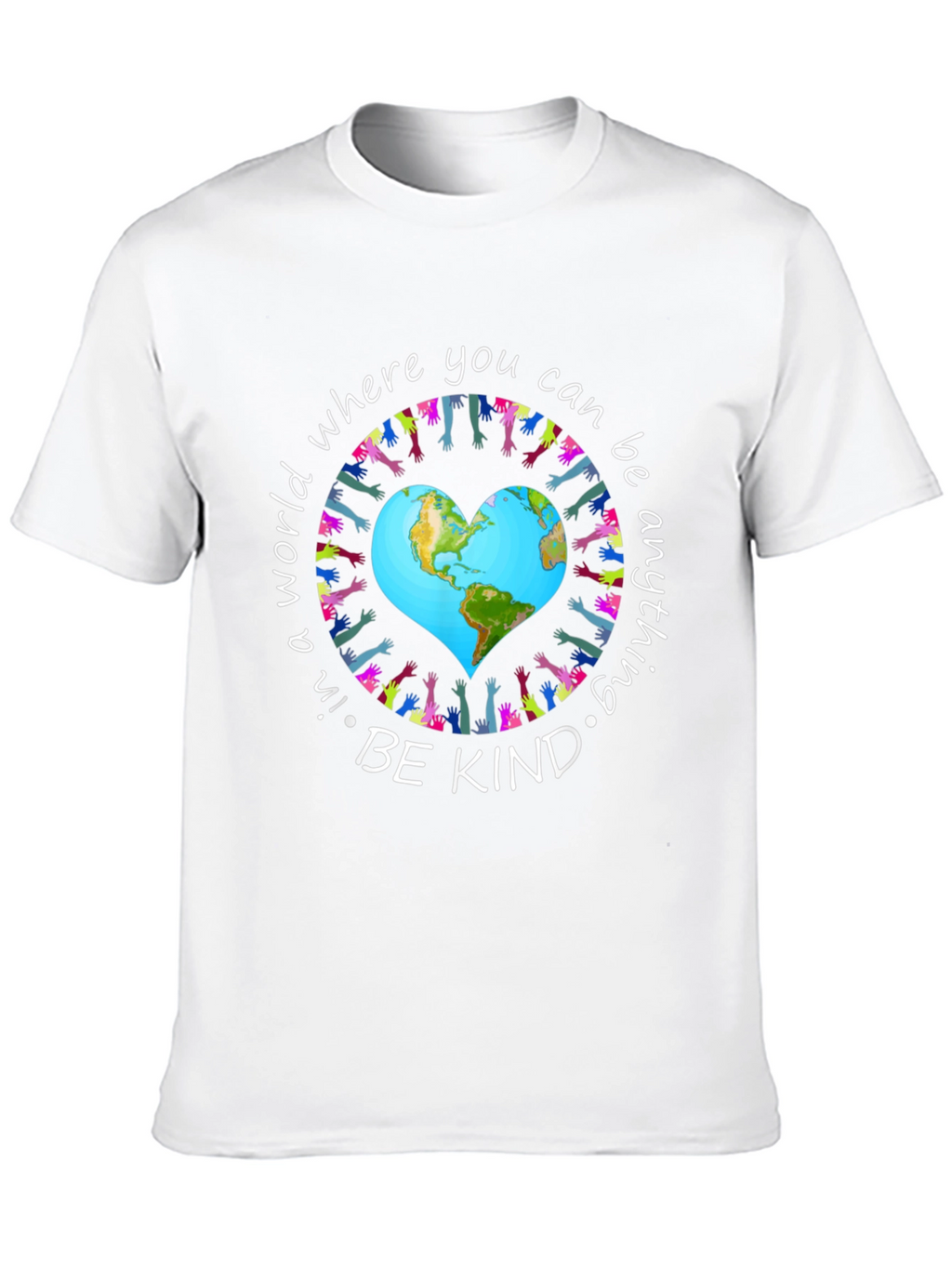 Be Kind T-Shirt World Peace Earth Heart