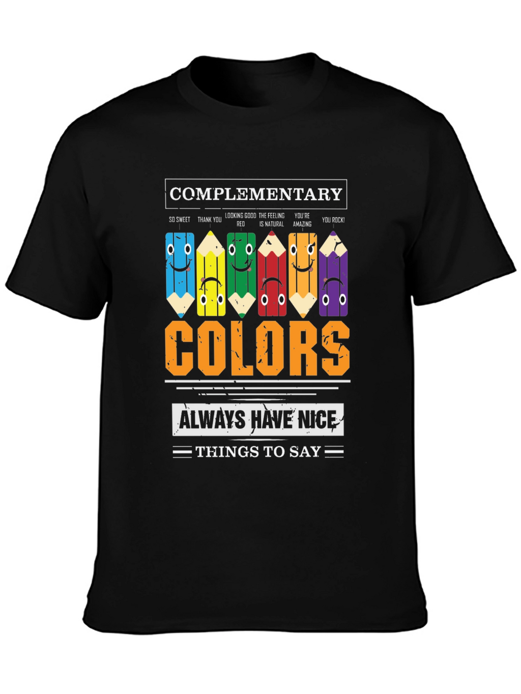 Complementary Colors Graphic T-Shirt