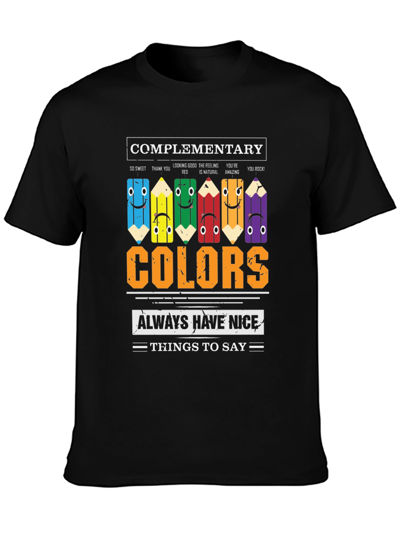 Complementary Colors Graphic T-Shirt