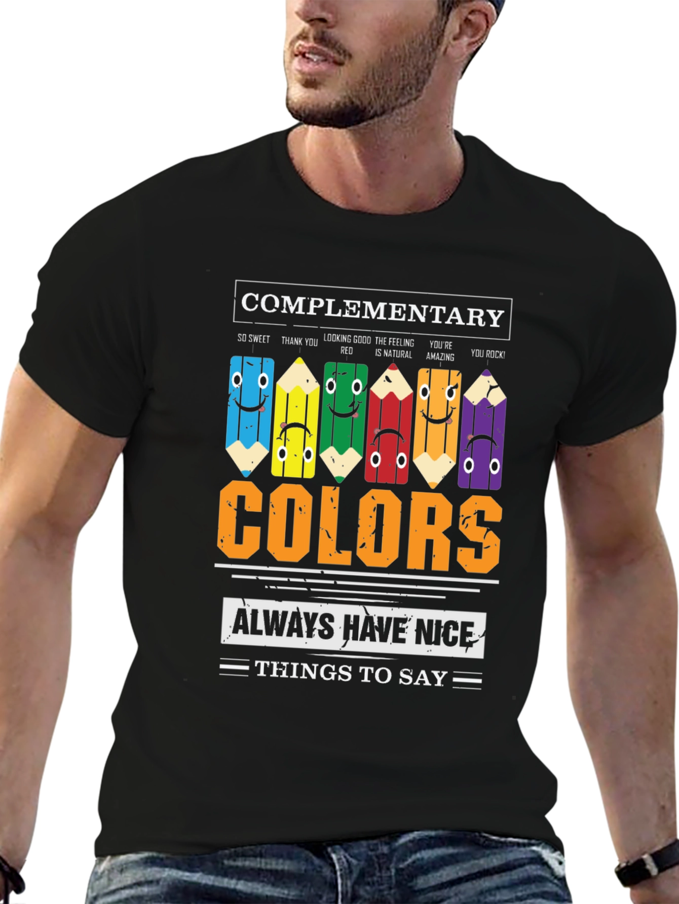 Complementary Colors Graphic T-Shirt