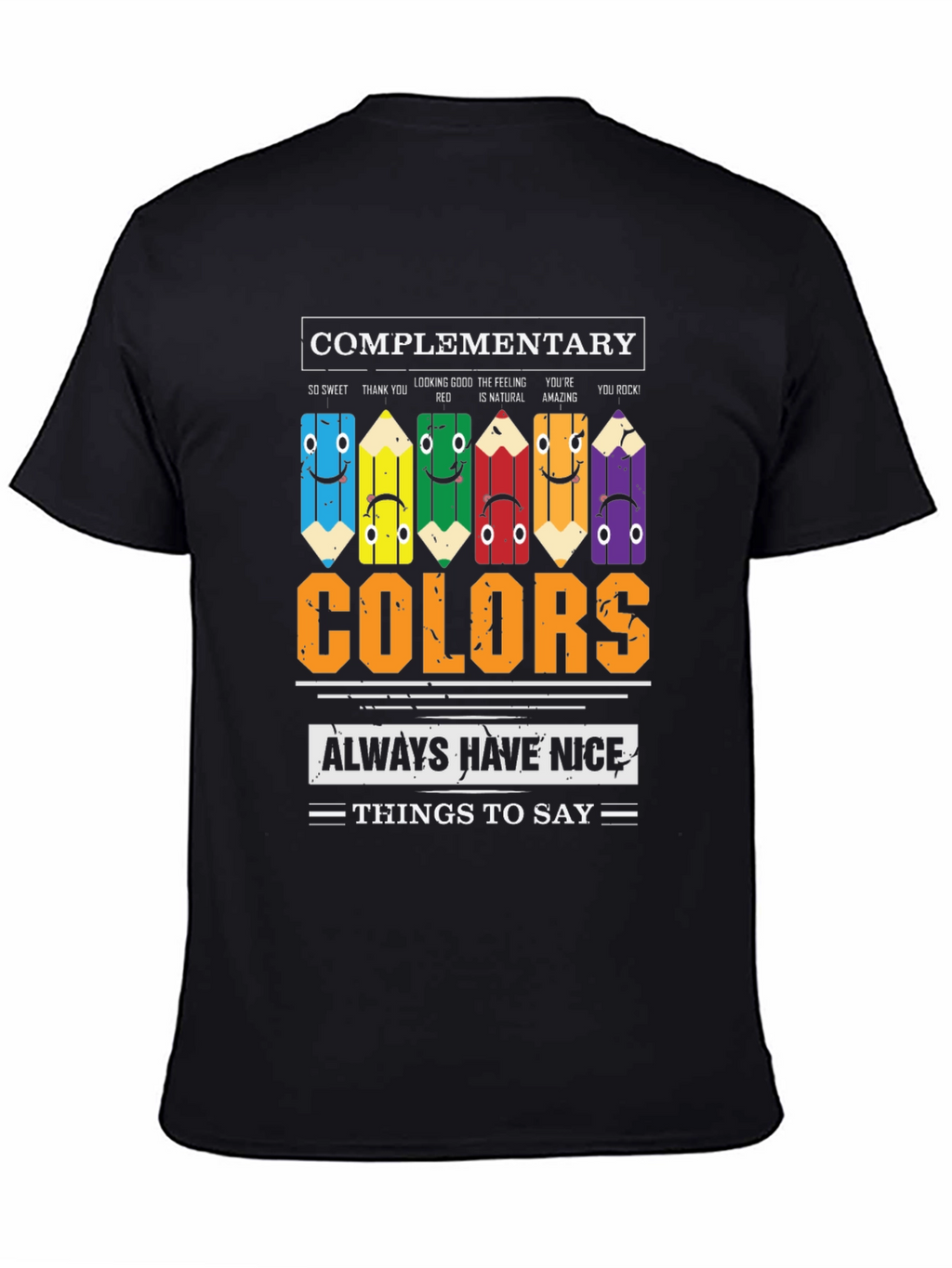 Complementary Colors Graphic T-Shirt