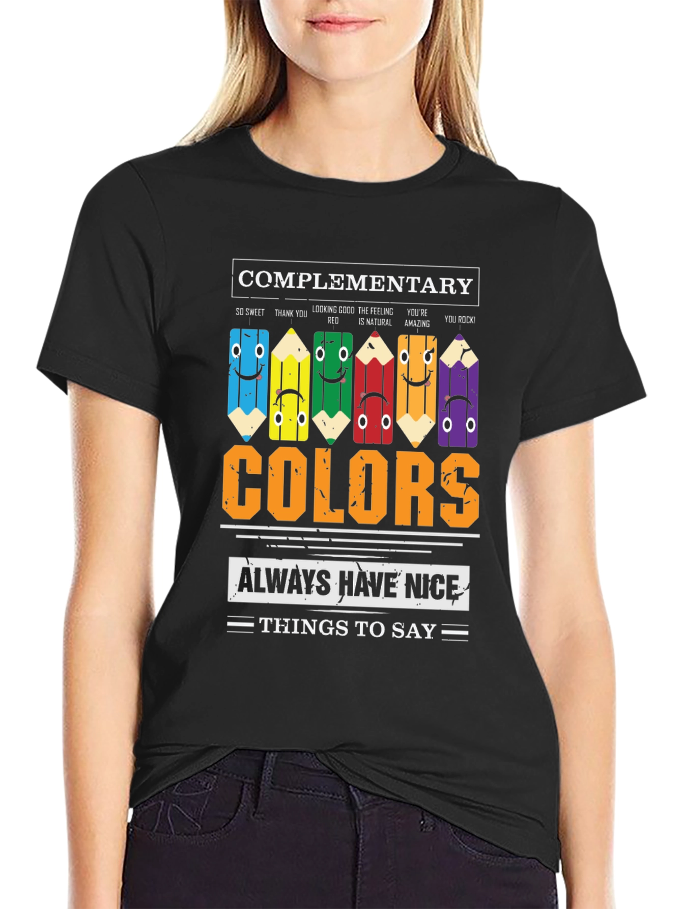 Complementary Colors Graphic T-Shirt