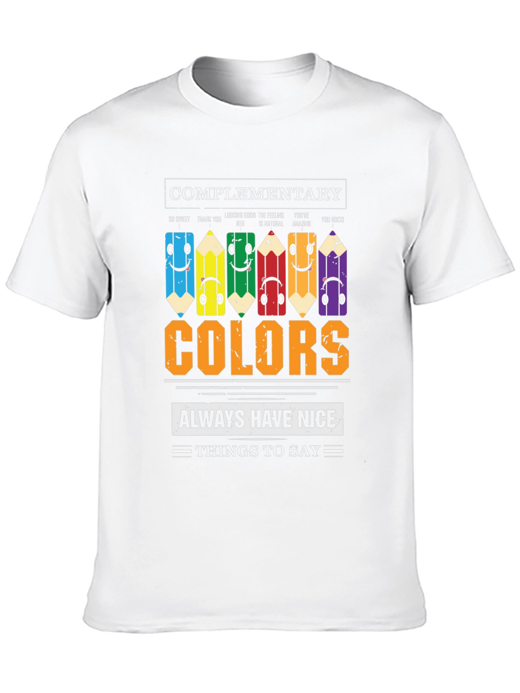 Complementary Colors Graphic T-Shirt