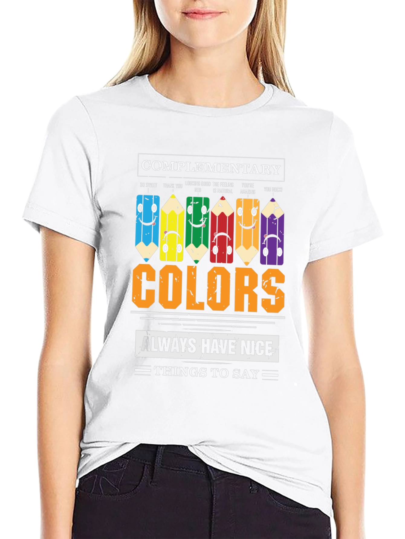 Complementary Colors Graphic T-Shirt