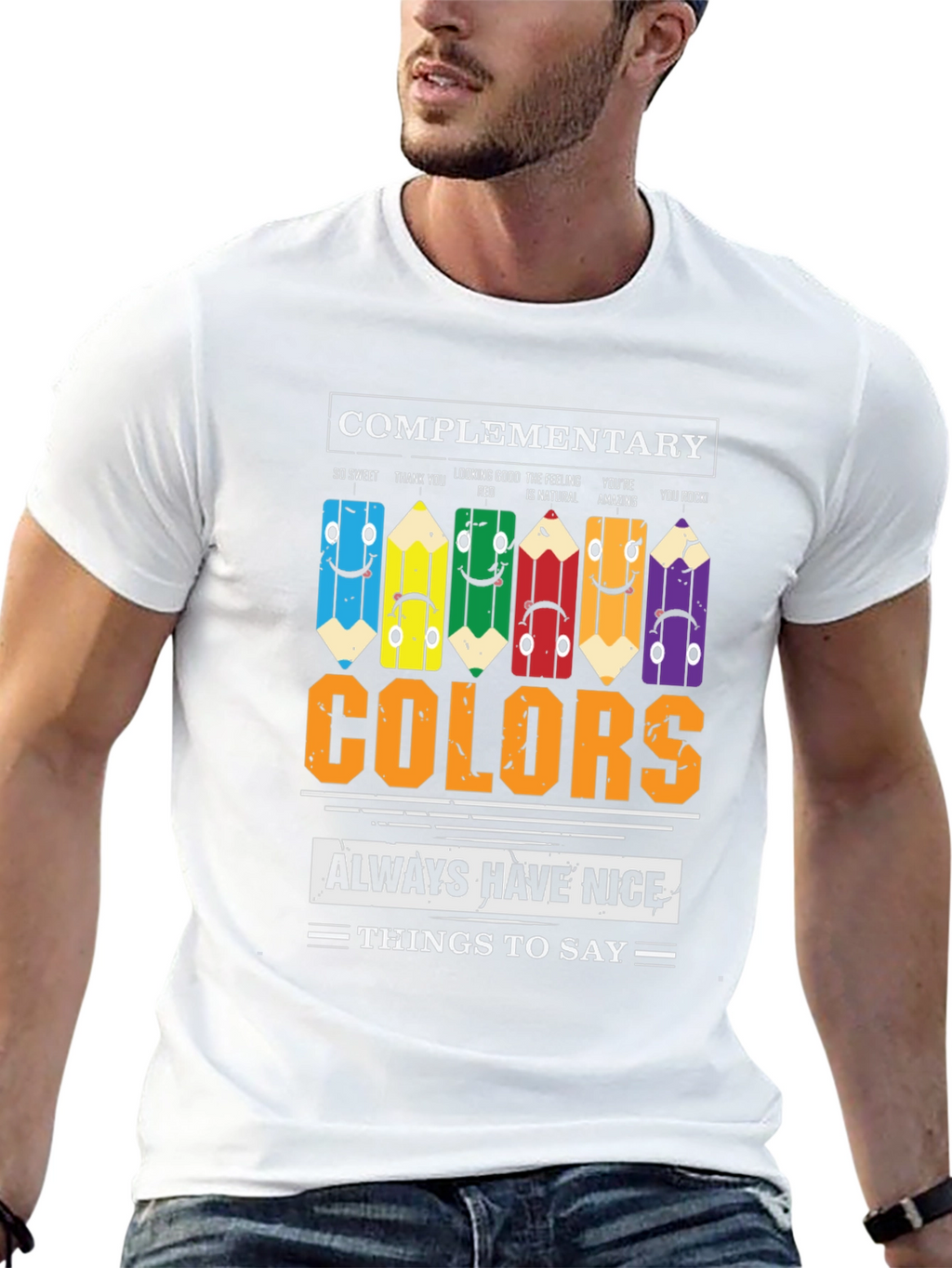 Complementary Colors Graphic T-Shirt